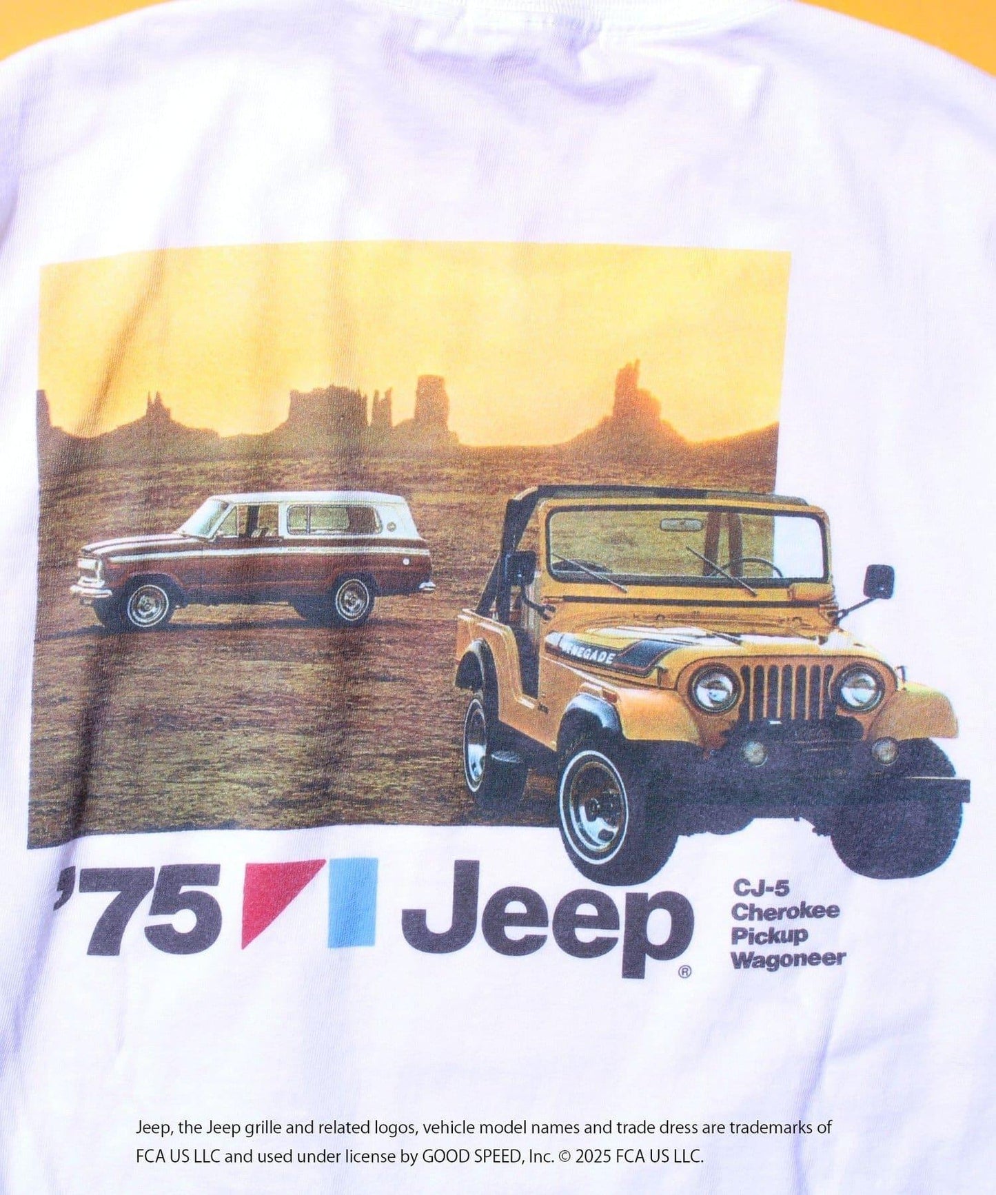 【GOOD ROCK SPEED】Jeep®後背印花長袖T恤