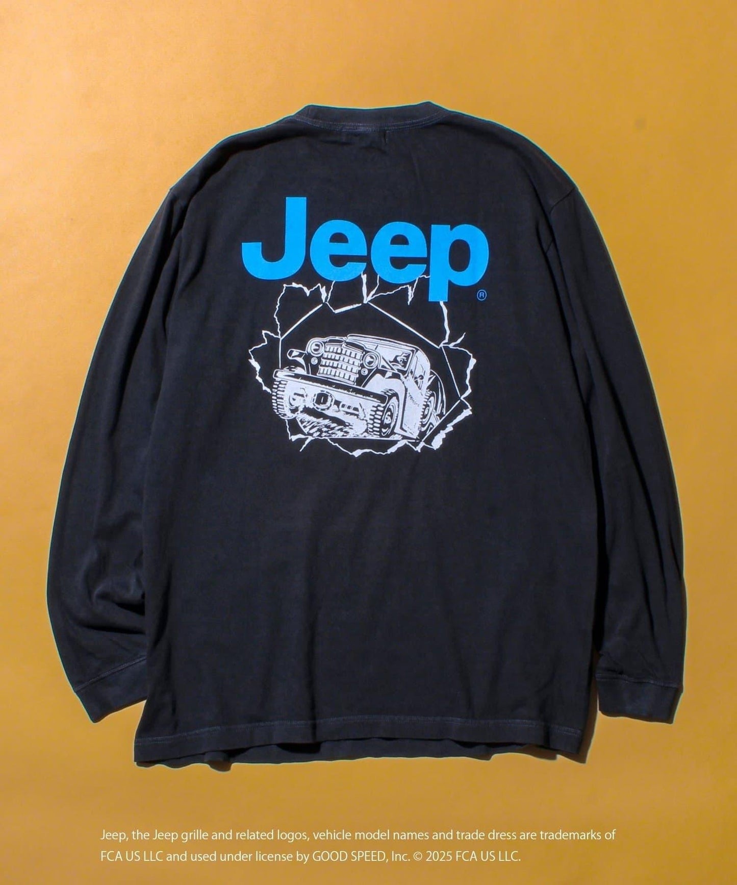 【GOOD ROCK SPEED】Jeep®後背印花長袖T恤