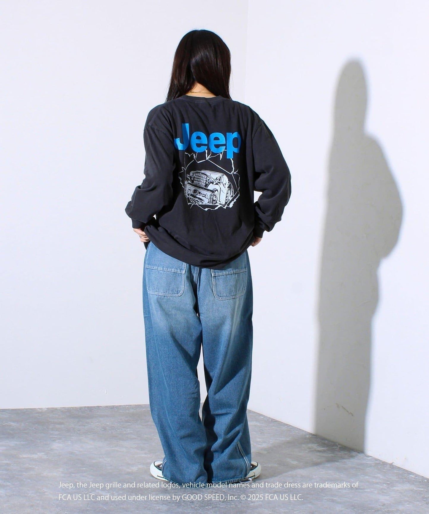 【GOOD ROCK SPEED】Jeep®後背印花長袖T恤