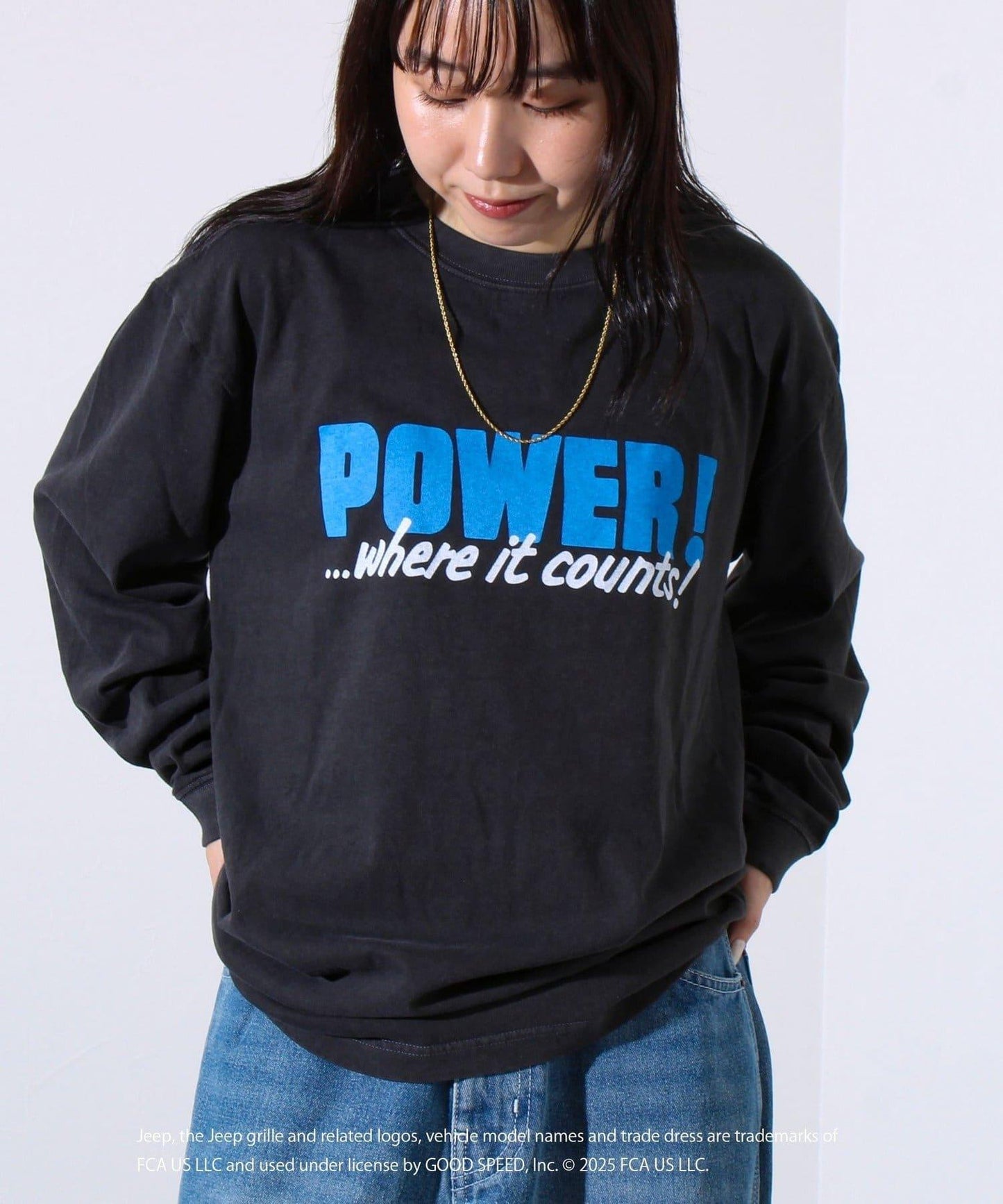 【GOOD ROCK SPEED】Jeep®後背印花長袖T恤