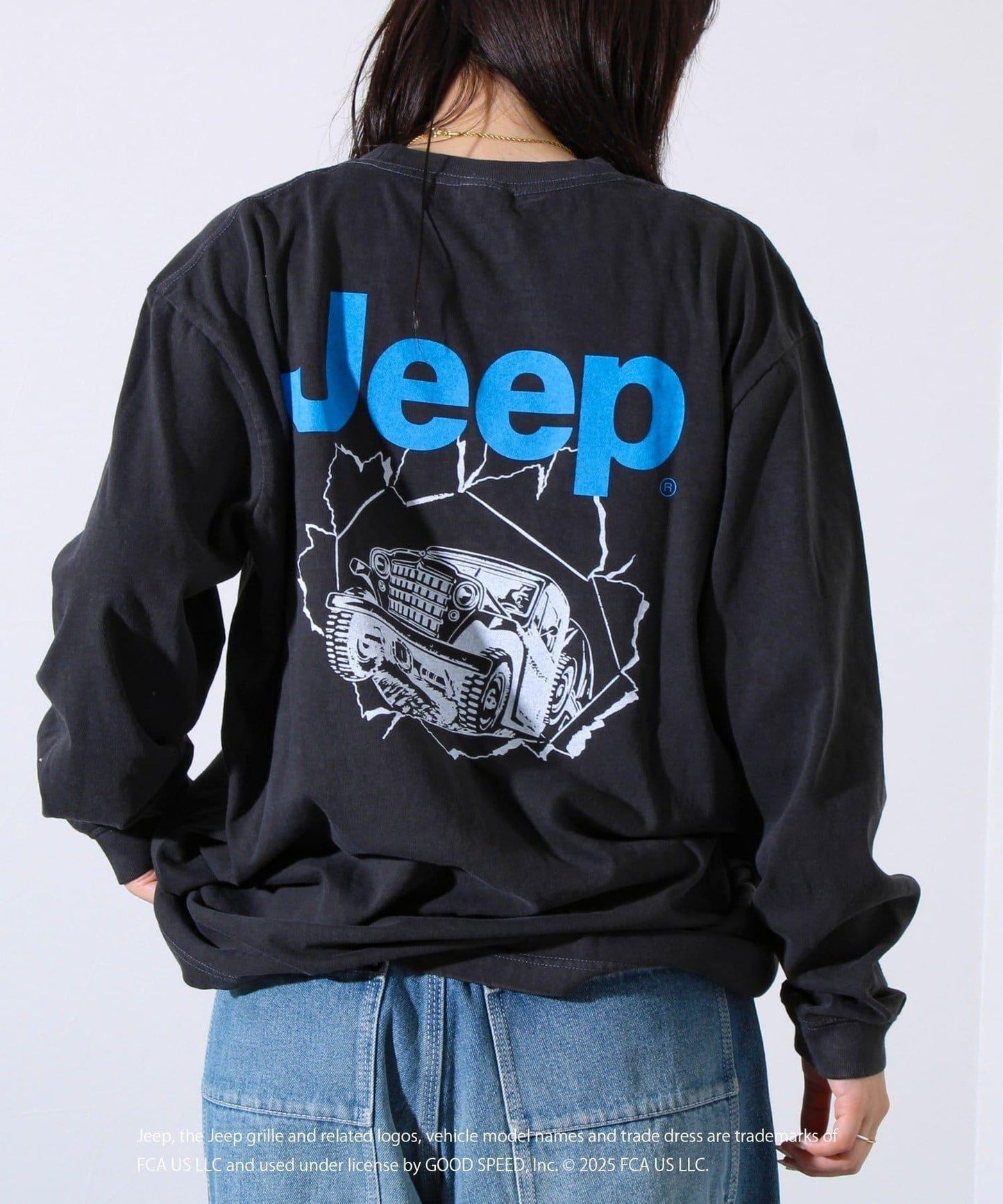 【GOOD ROCK SPEED】Jeep®後背印花長袖T恤