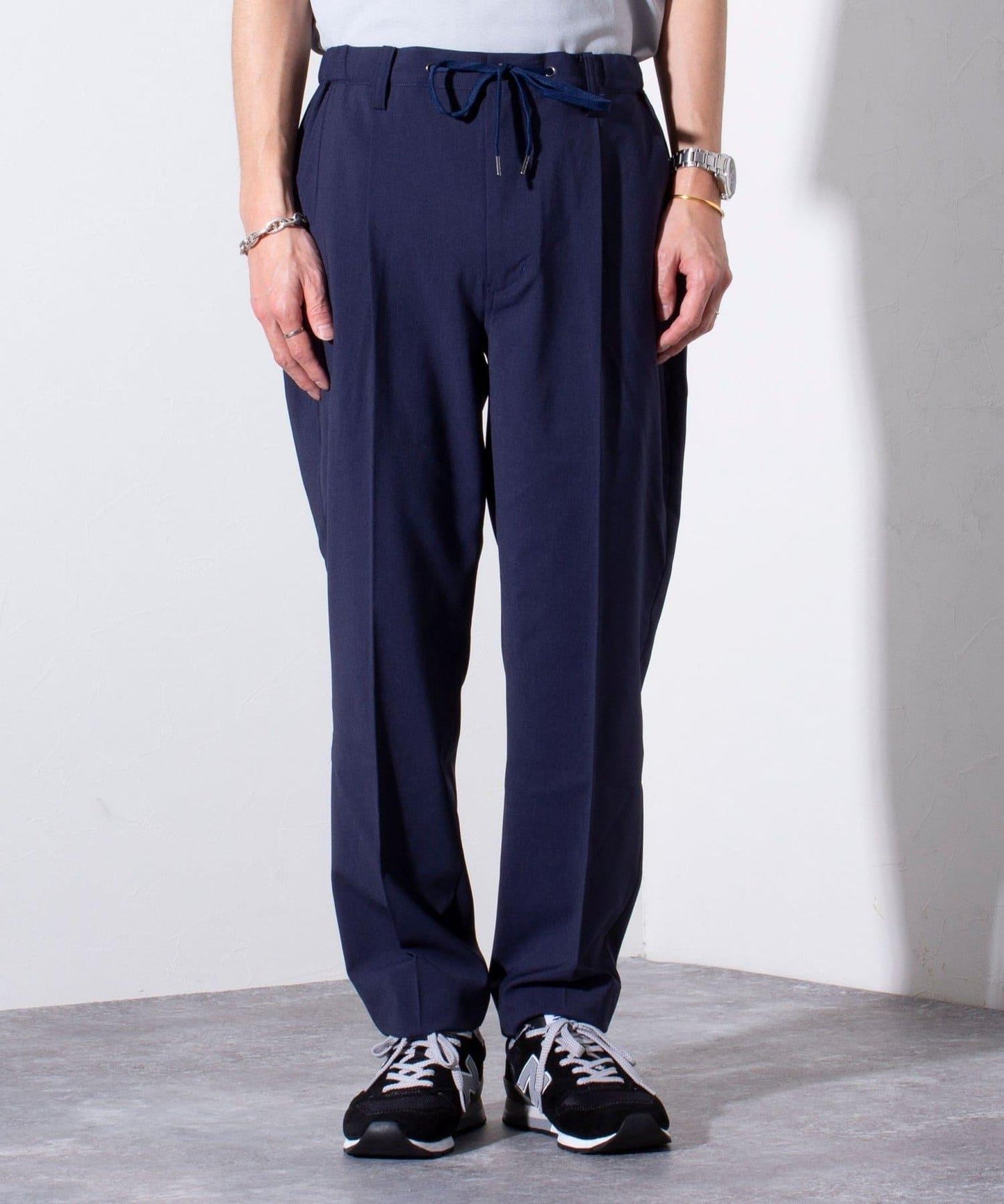 【GLOSTER】COOLMAX滌綸休閒褲 寬鬆褲