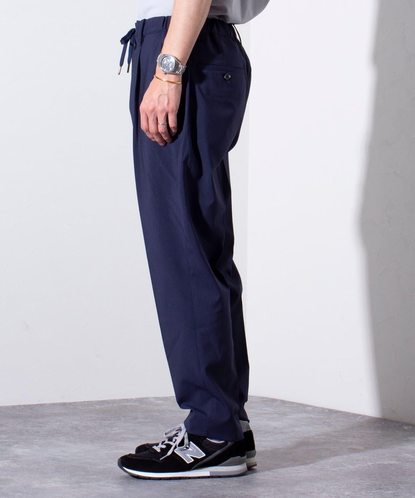 【GLOSTER】COOLMAX滌綸休閒褲 寬鬆褲