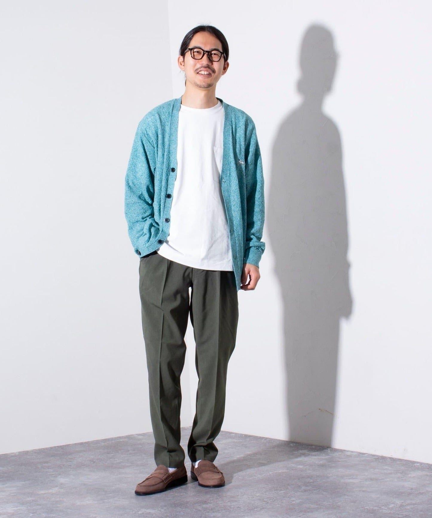 【GLOSTER】COOLMAX滌綸休閒褲 寬鬆褲