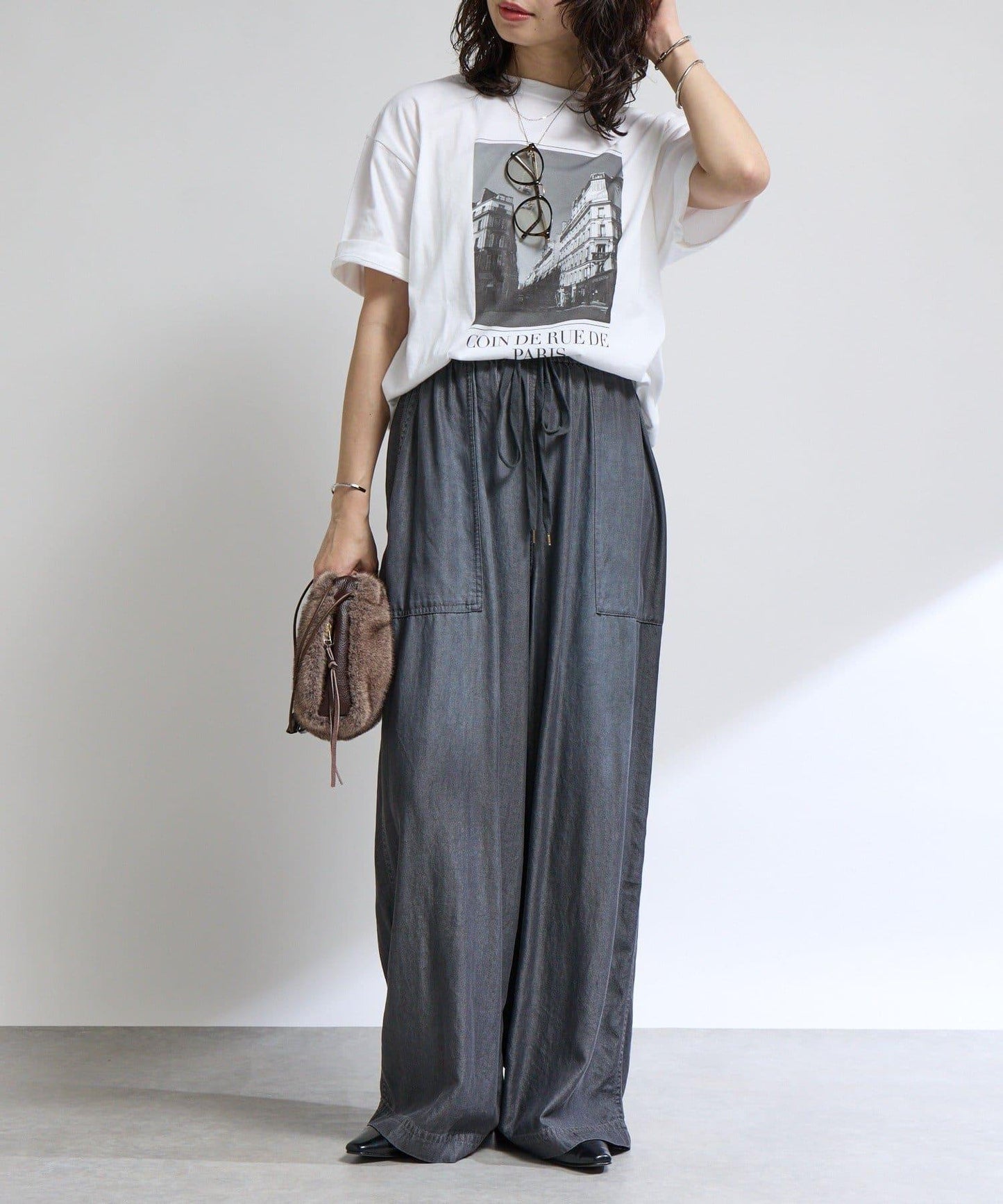 【提升季節氛圍】假毛繩提包