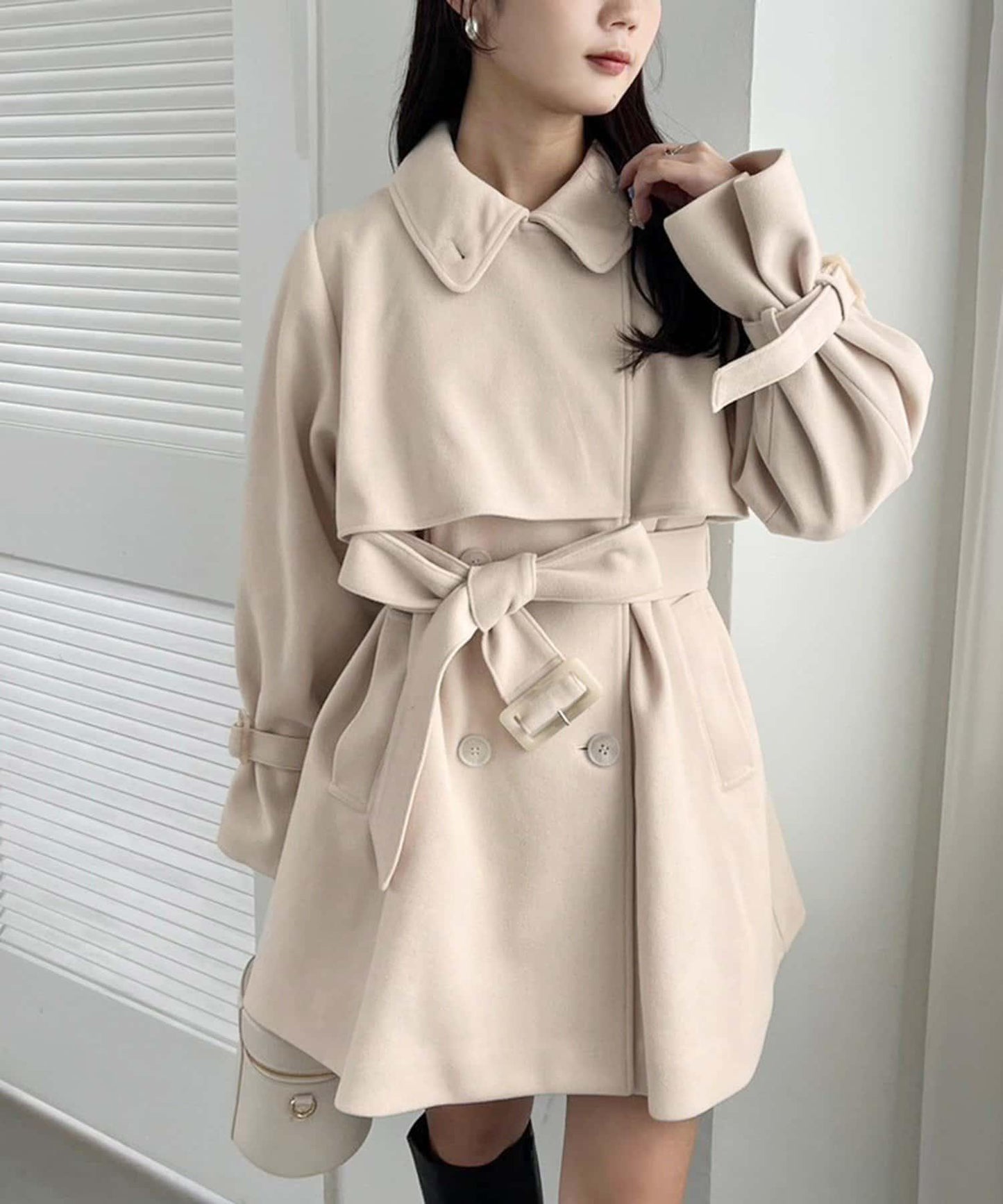 【復古風】S/M尺寸中長款大衣