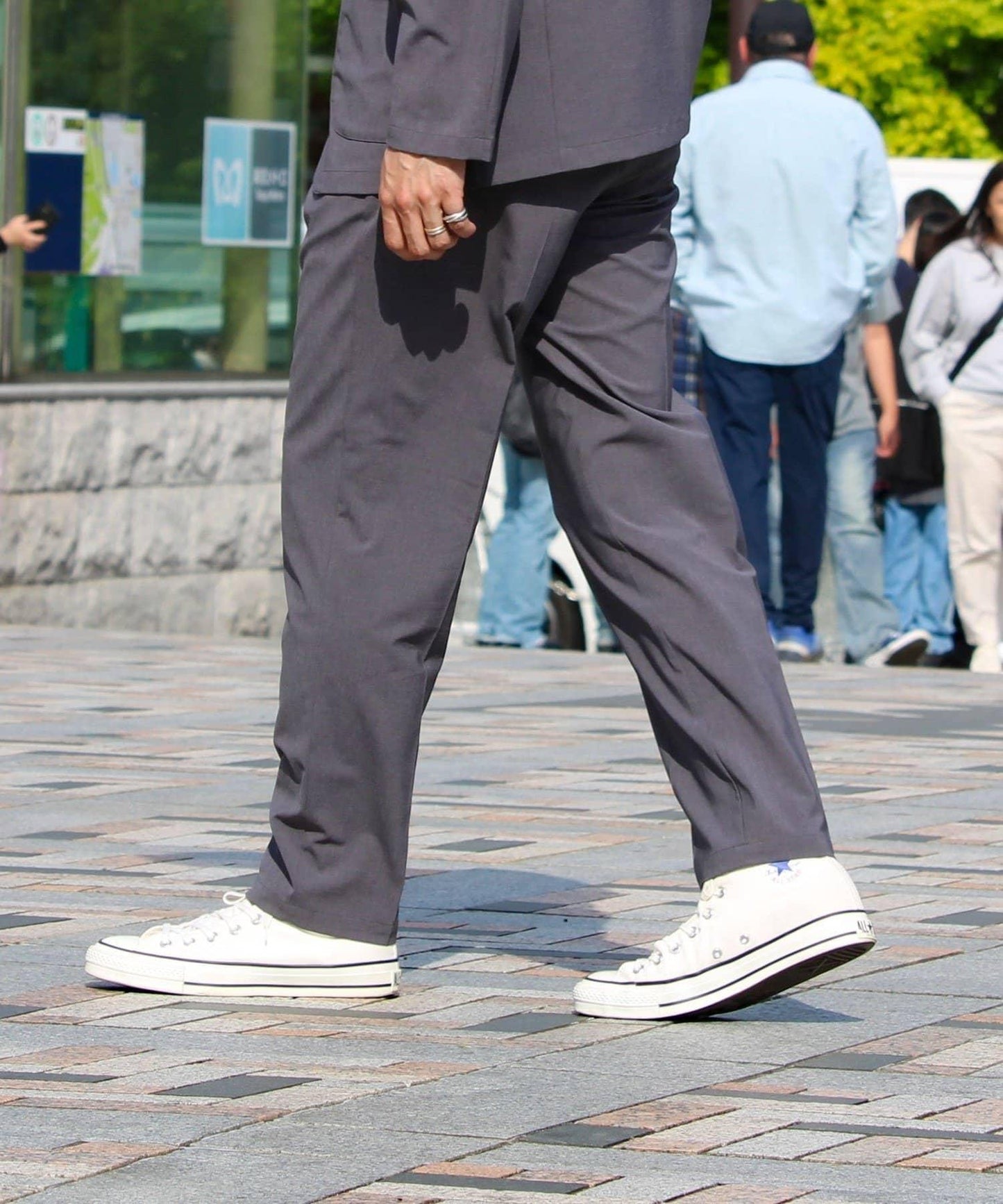 【GLOSTER】COOLMAX滌綸休閒褲 寬鬆褲