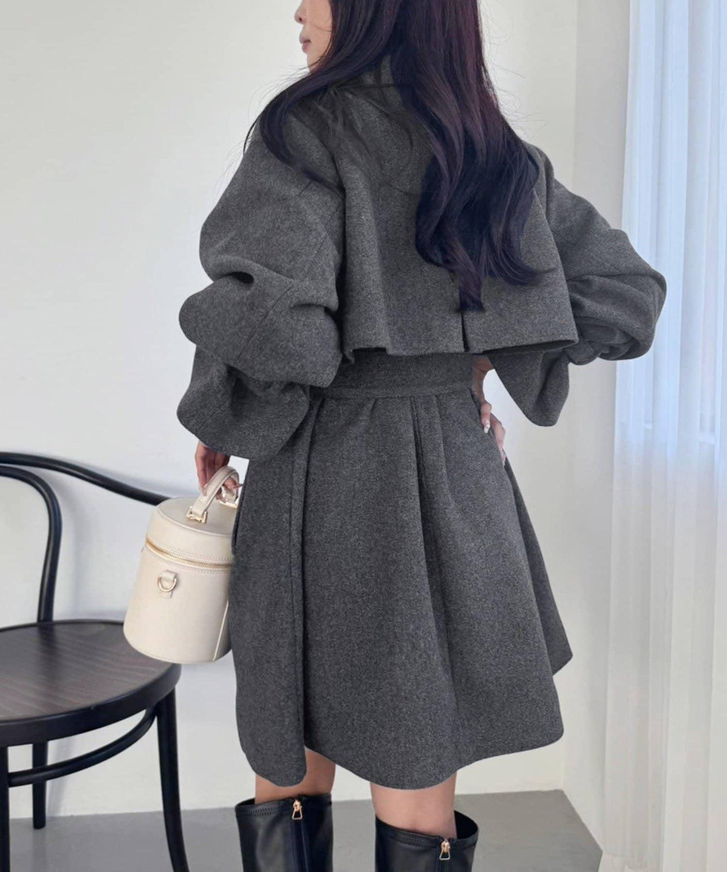 【復古風】S/M尺寸中長款大衣