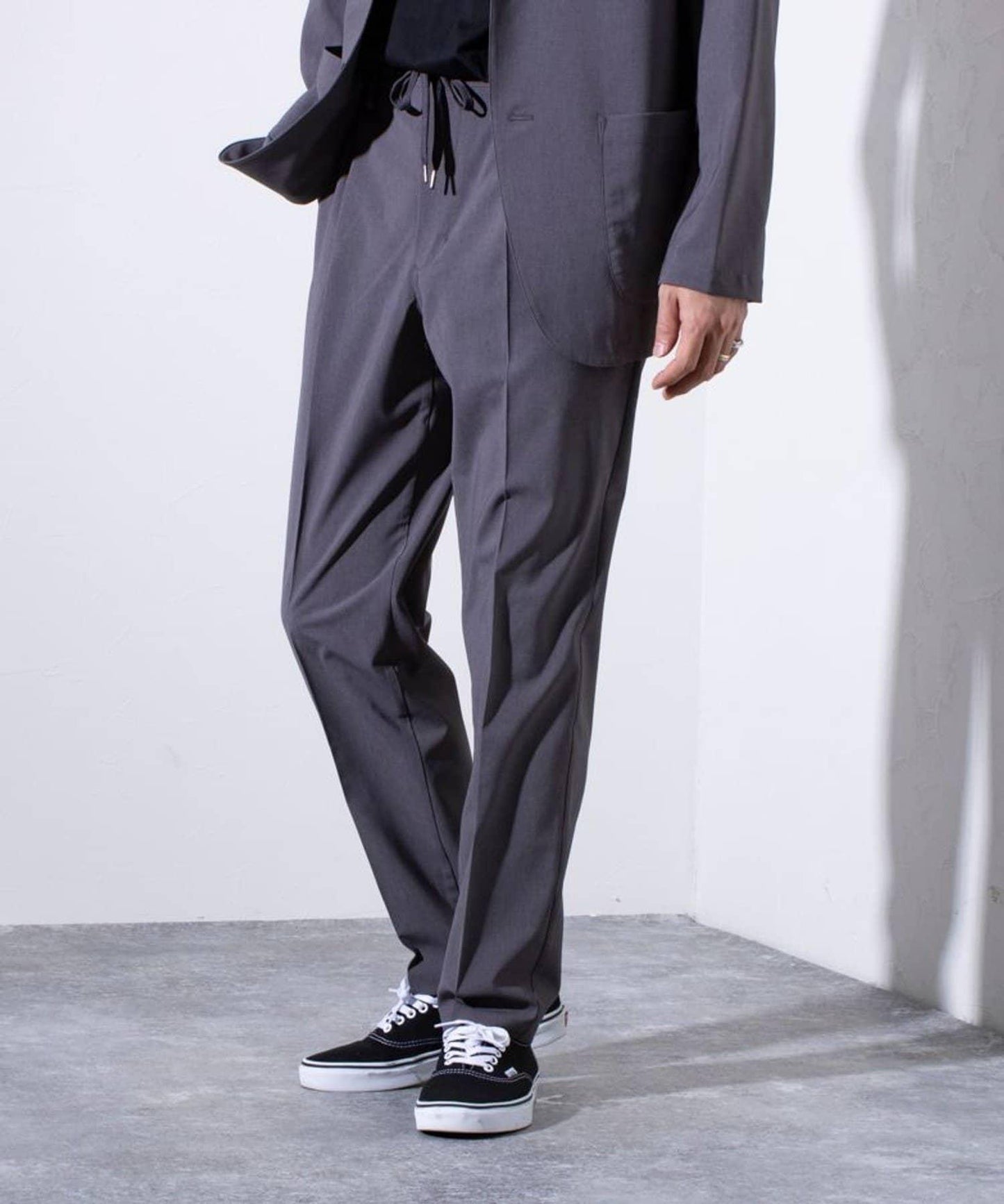 【GLOSTER】COOLMAX滌綸休閒褲 寬鬆褲