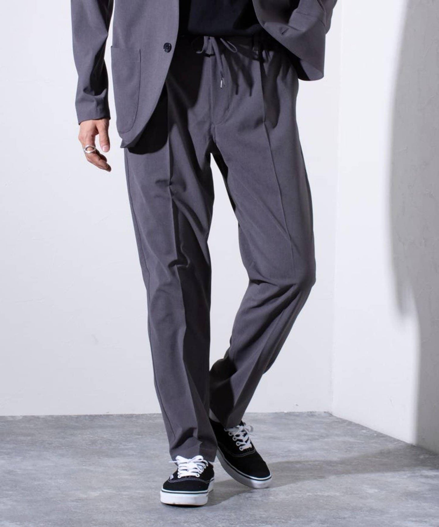 【GLOSTER】COOLMAX滌綸休閒褲 寬鬆褲