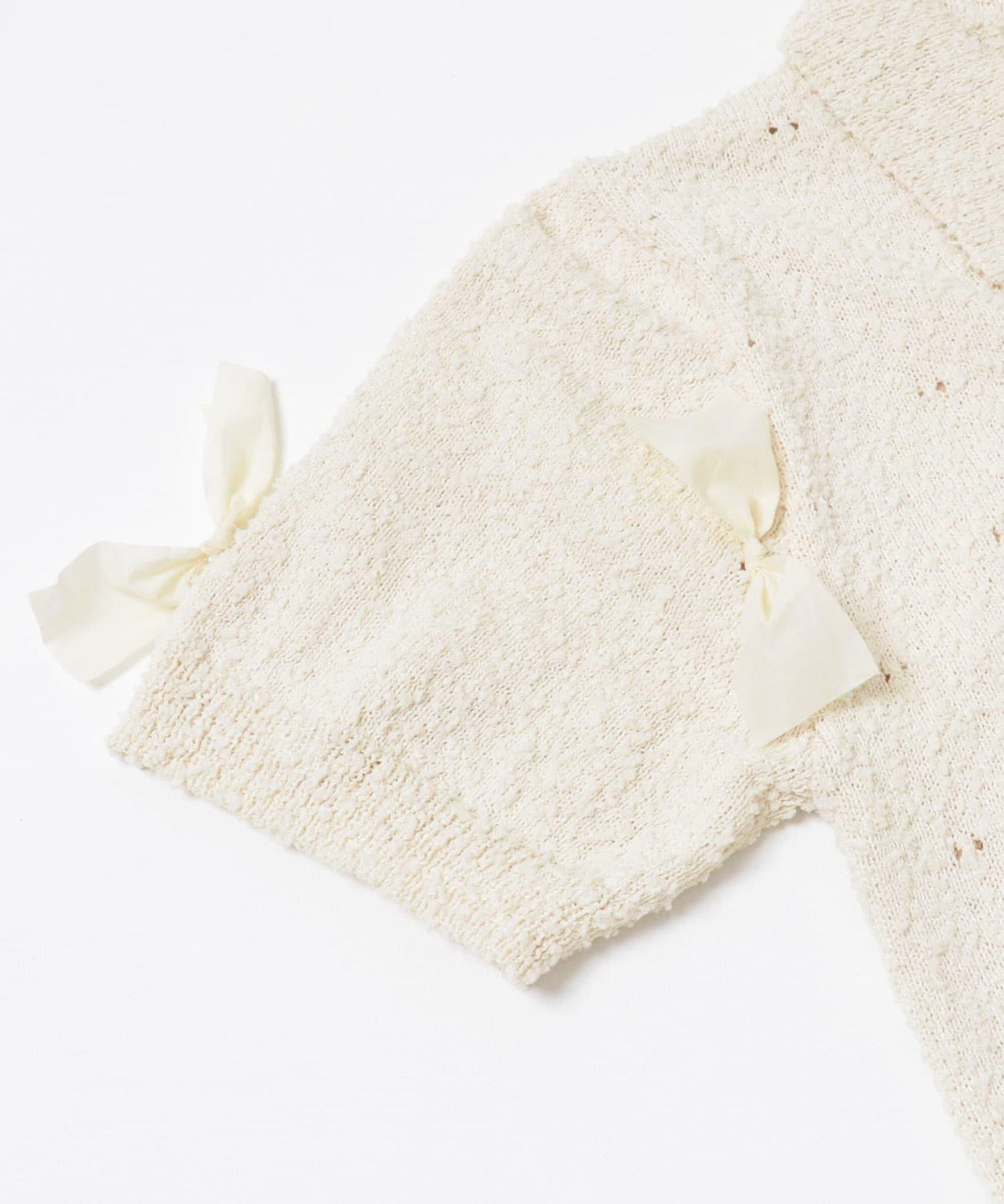 襯衫領蝴蝶結針織衫