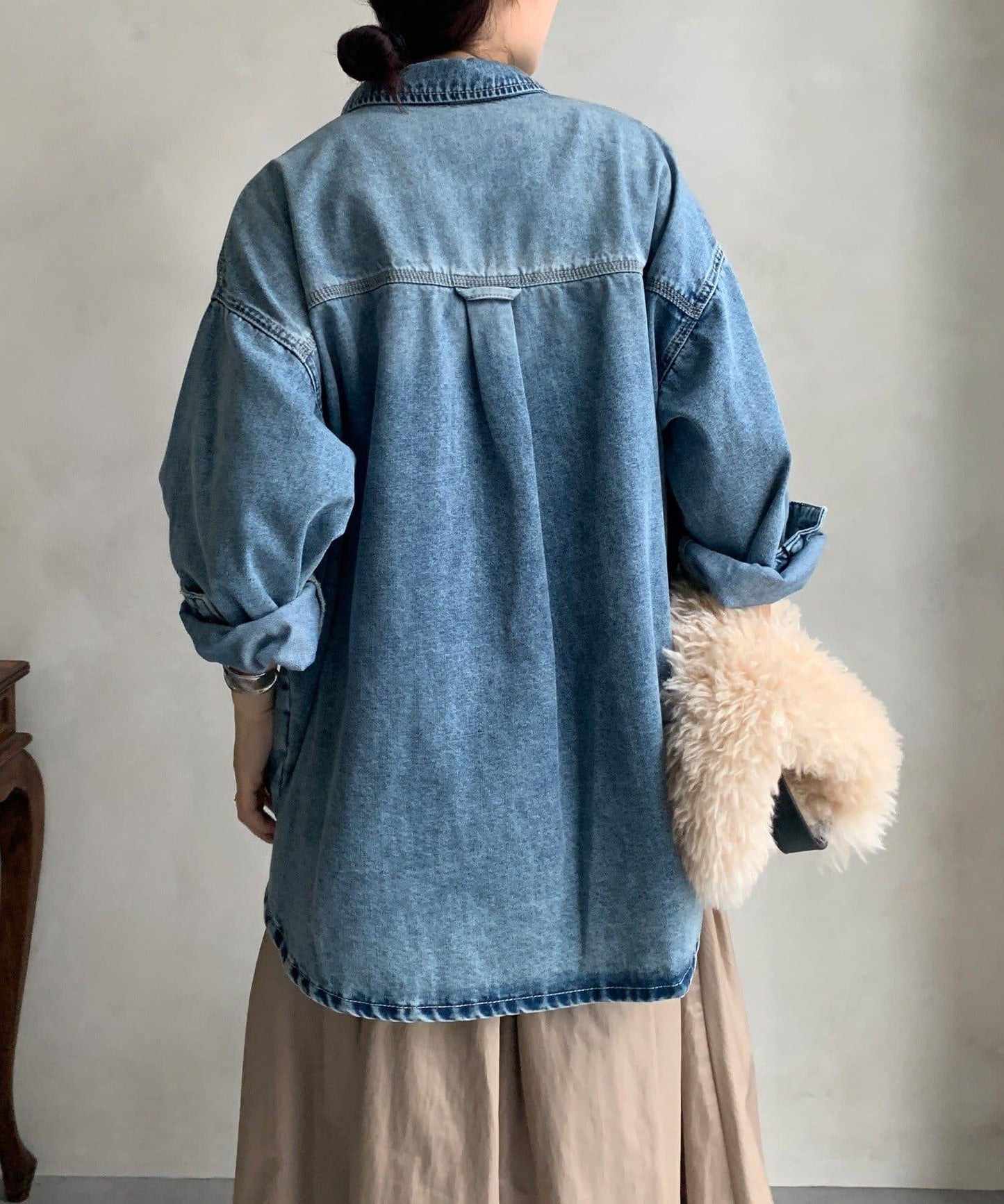 二手加工牛仔襯衫