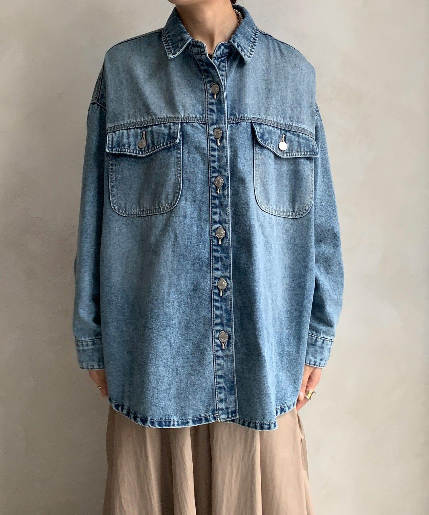 二手加工牛仔襯衫