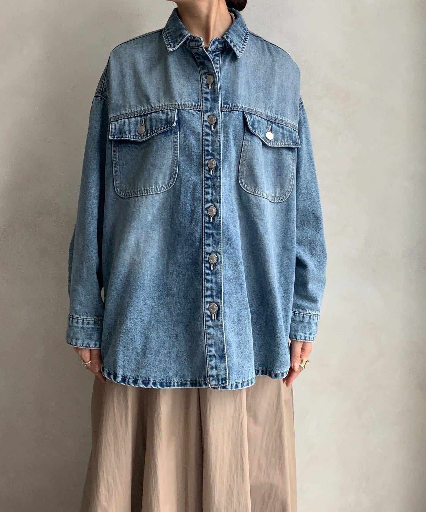 二手加工牛仔襯衫