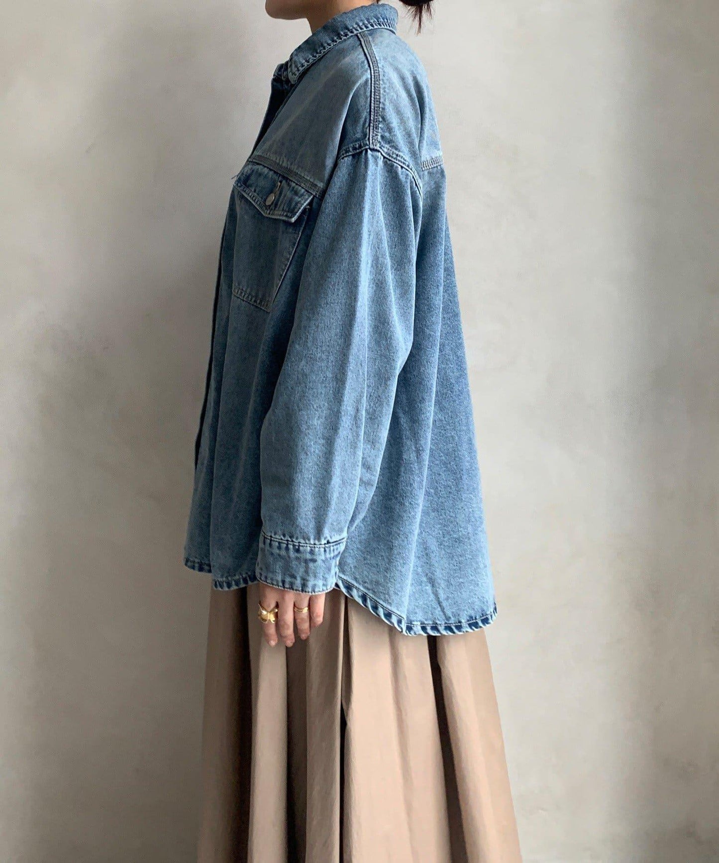 二手加工牛仔襯衫