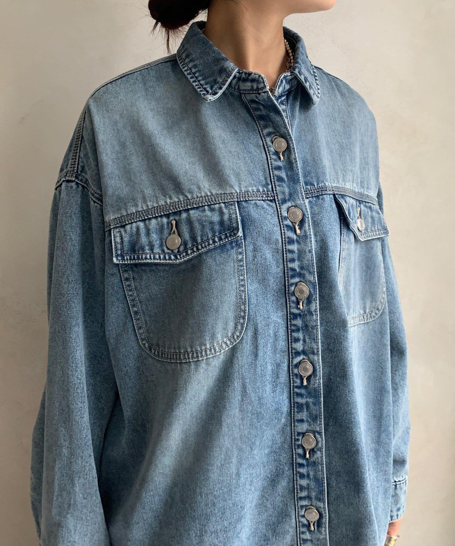 二手加工牛仔襯衫
