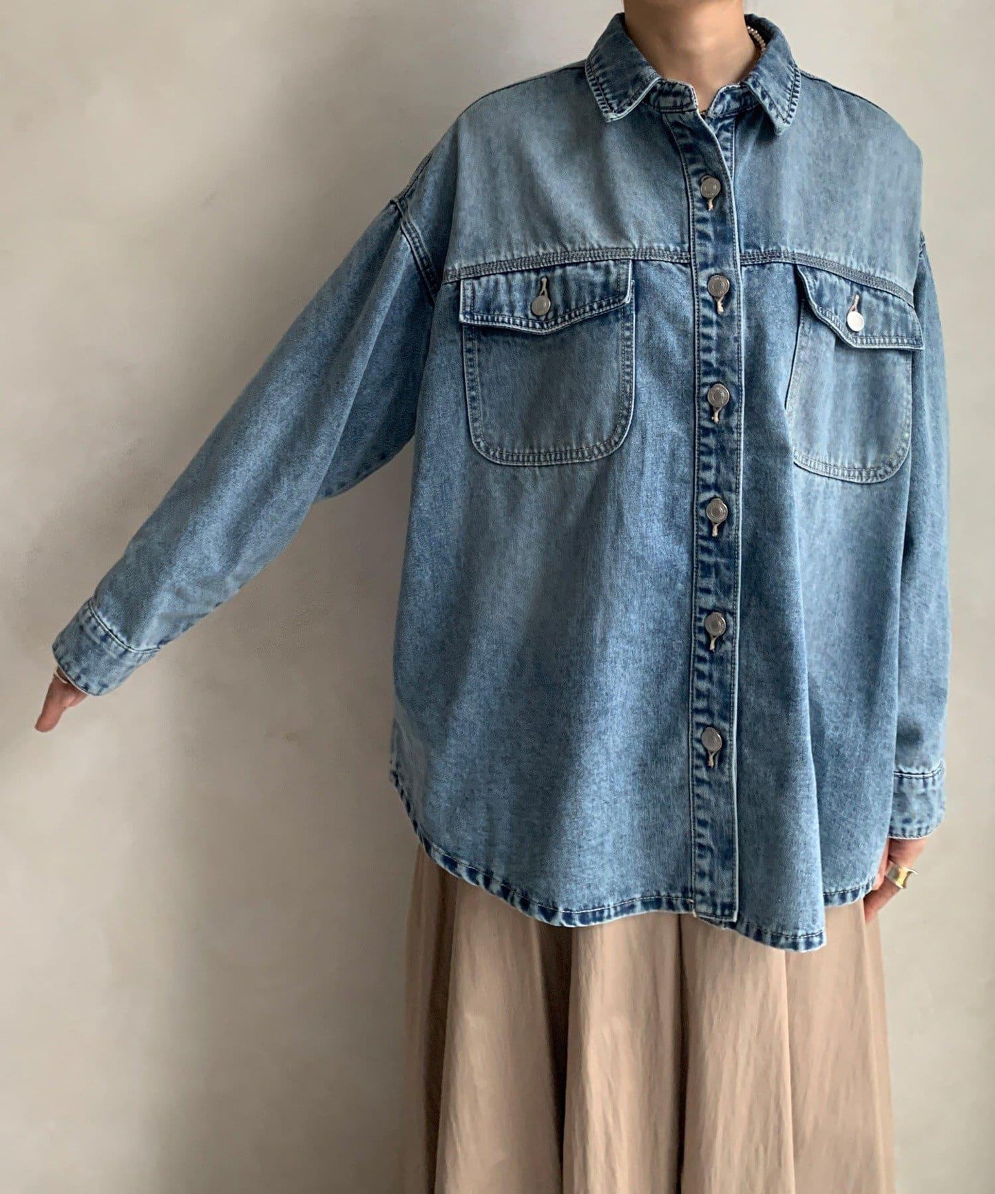 二手加工牛仔襯衫