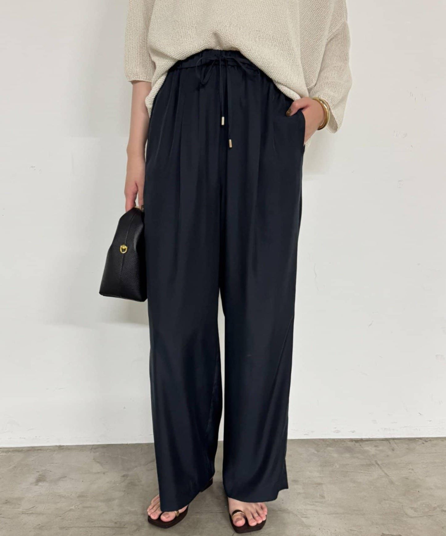 【Loungedress】荷葉邊休閒長褲