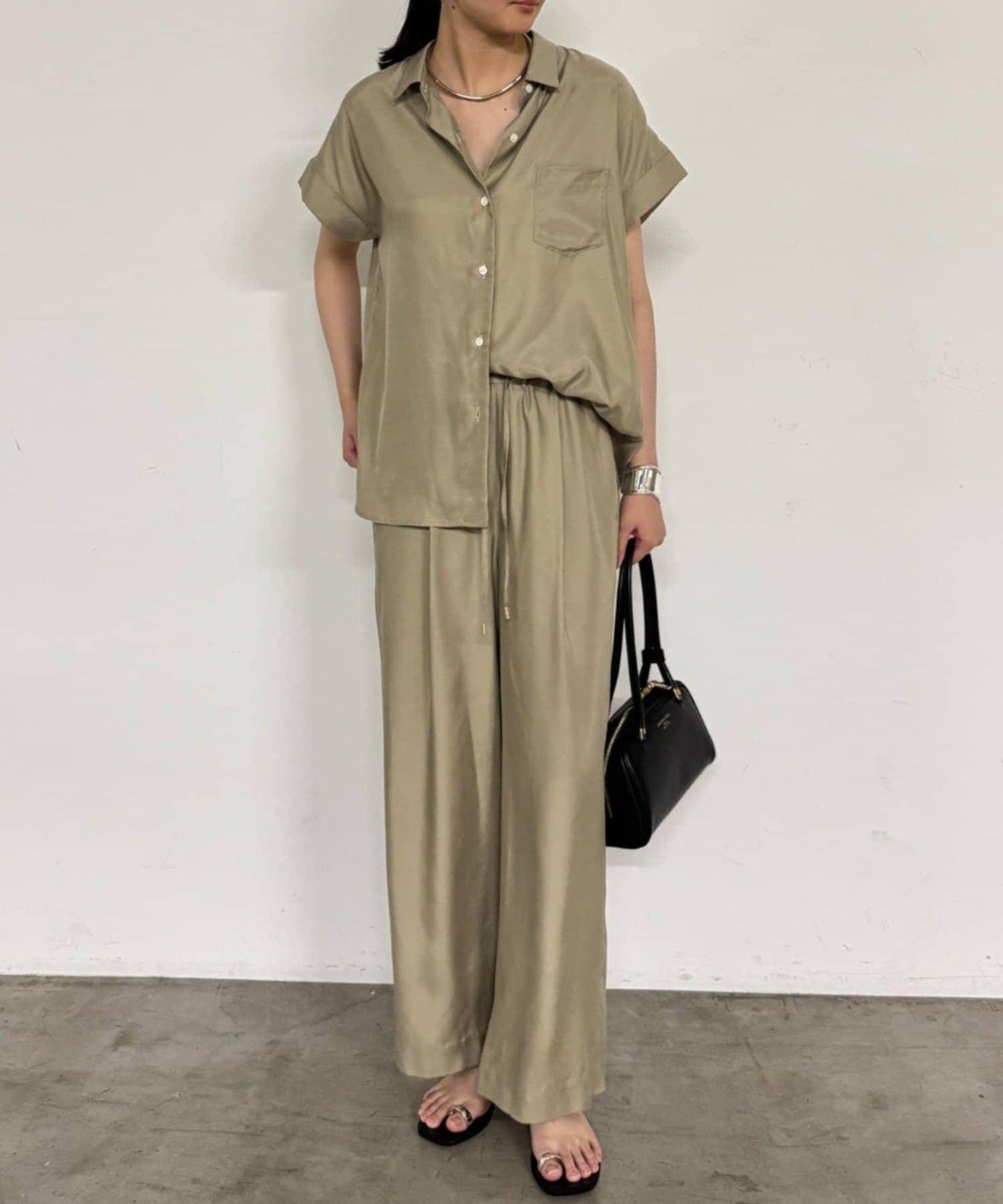 【Loungedress】荷葉邊休閒長褲