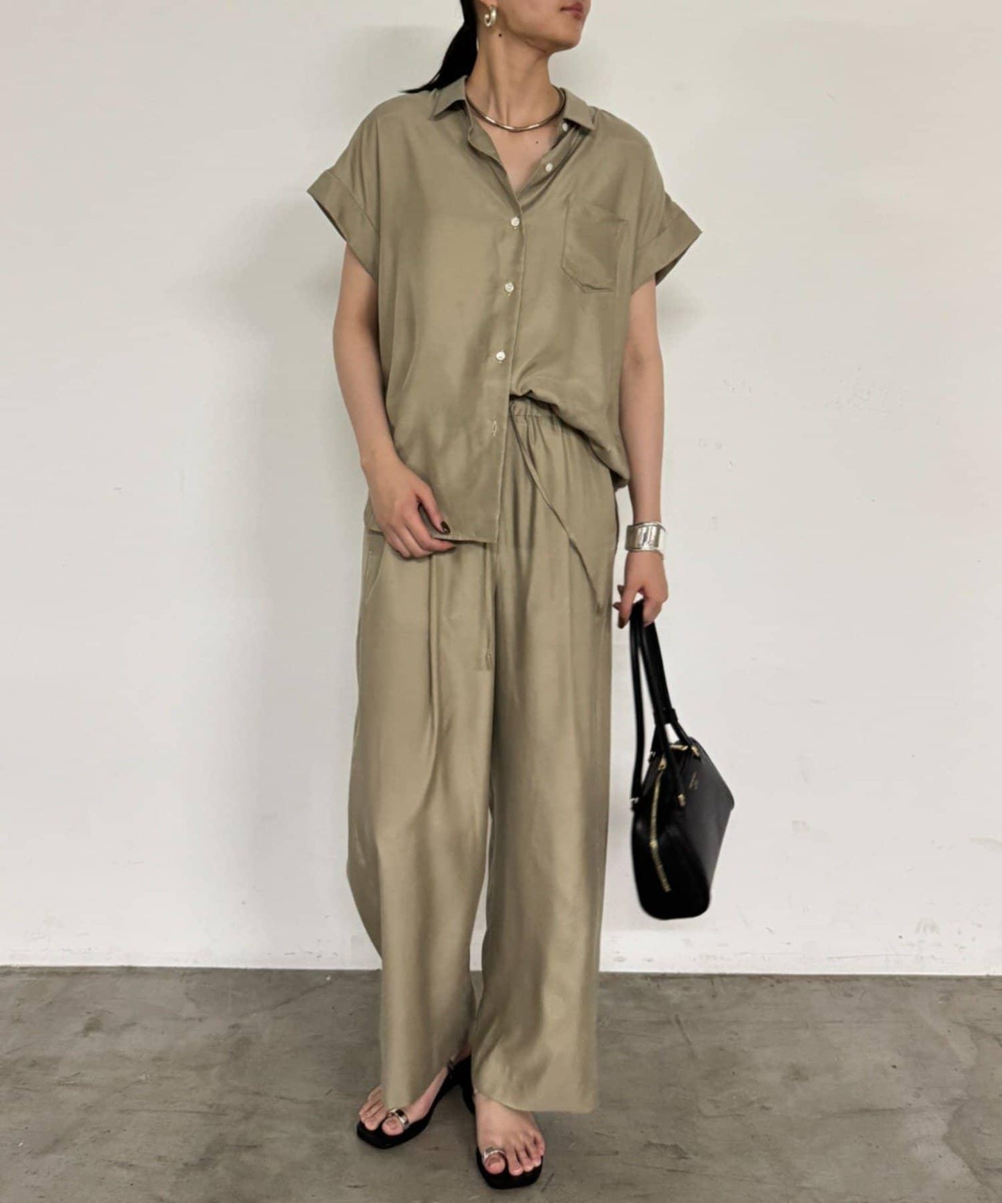 【Loungedress】荷葉邊休閒長褲