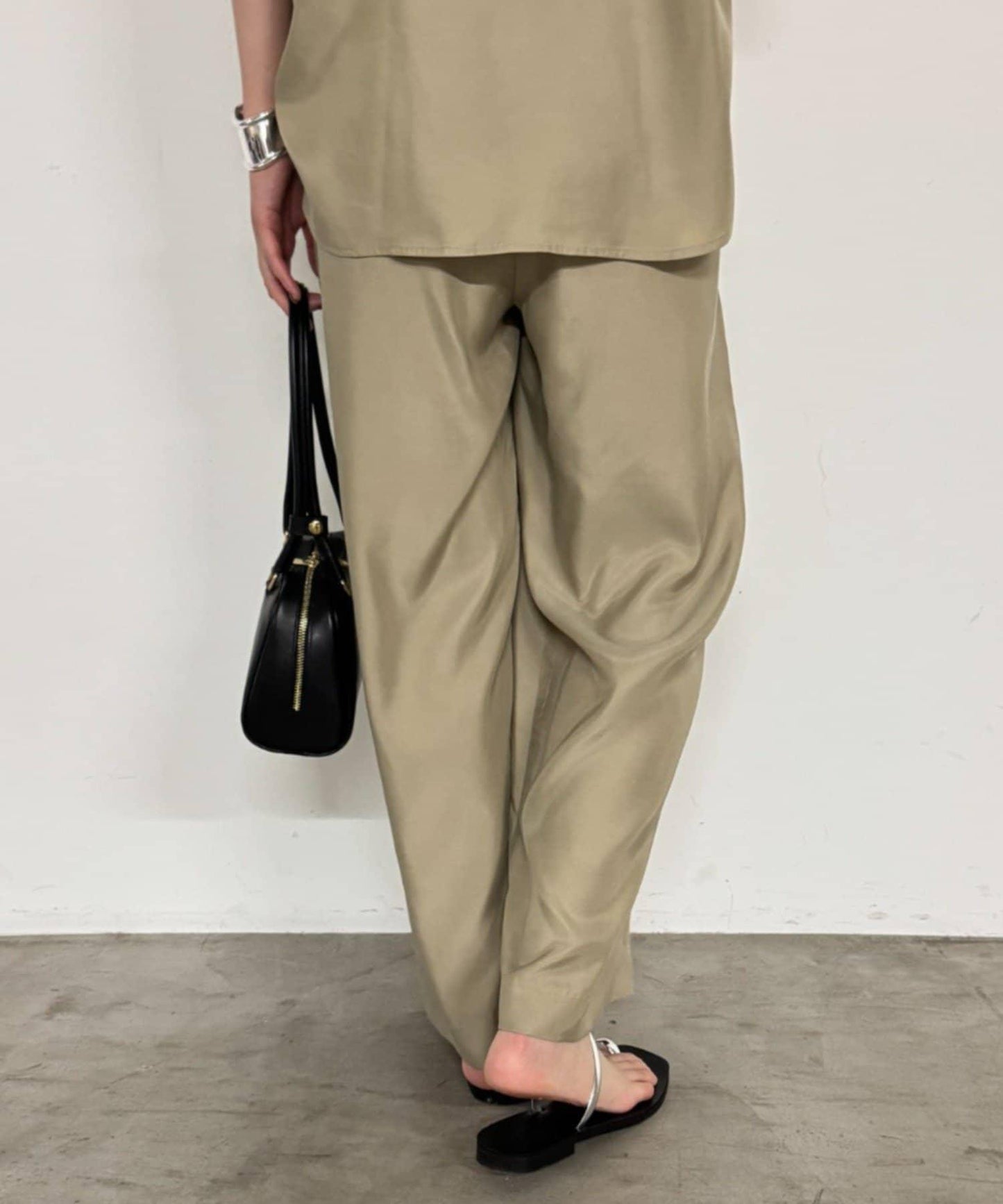 【Loungedress】荷葉邊休閒長褲