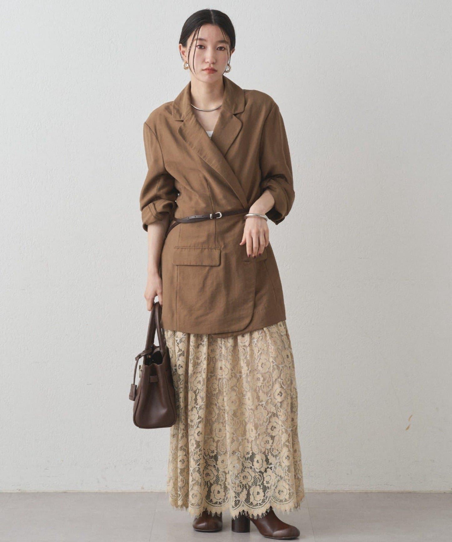 【Loungedress】交叉領寬鬆夾克
