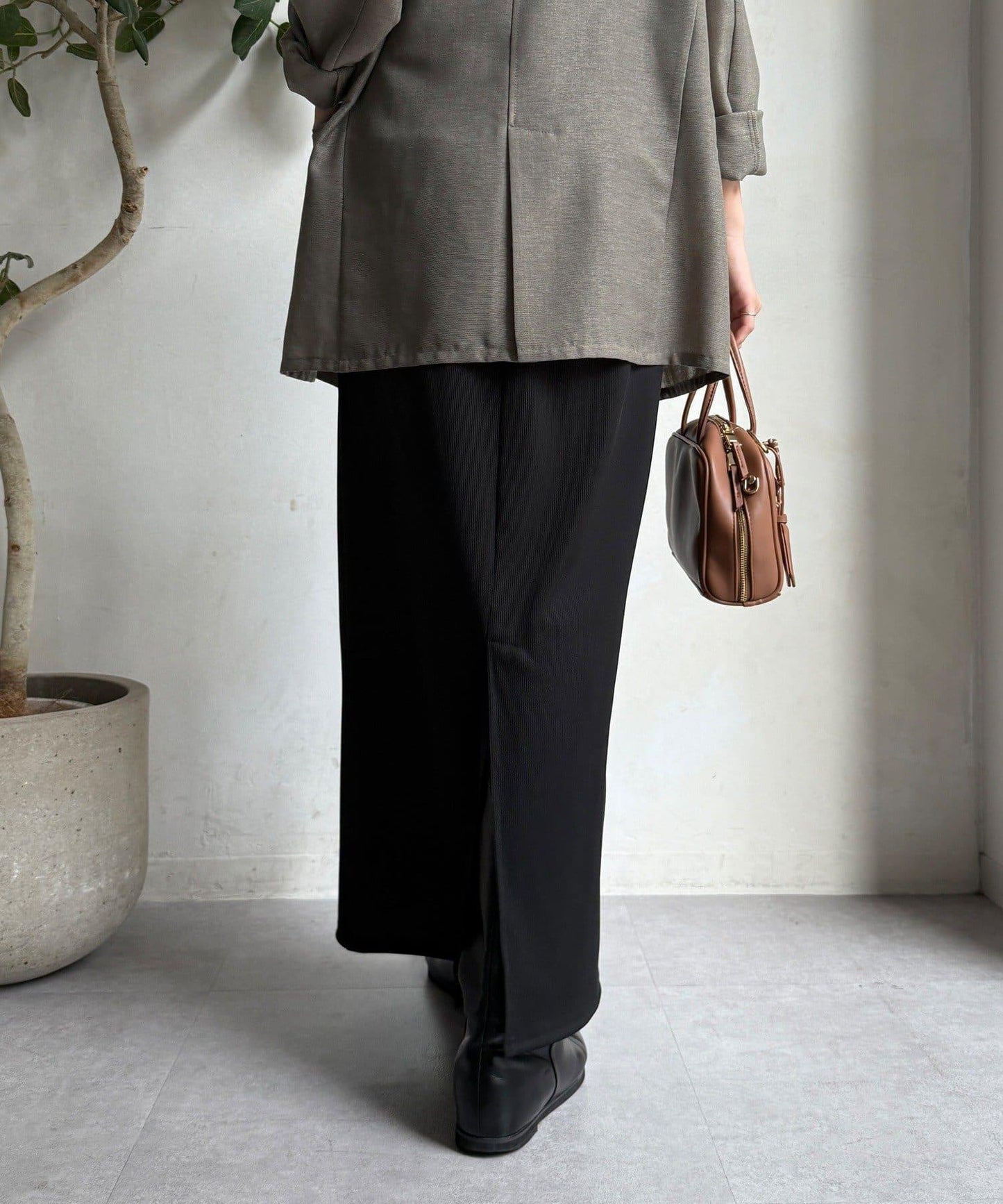 【限定】條紋休閒裙