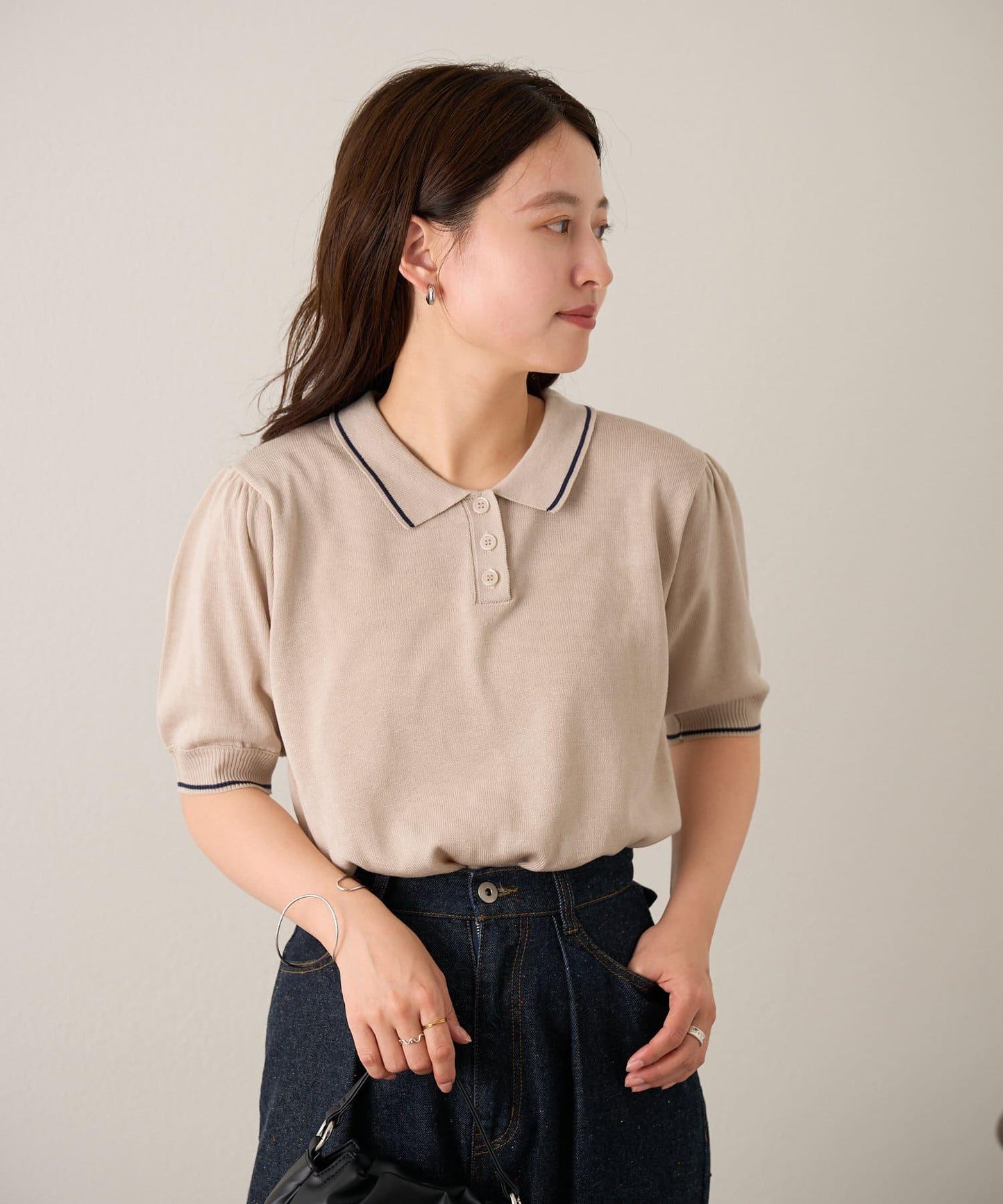 B線針織polo