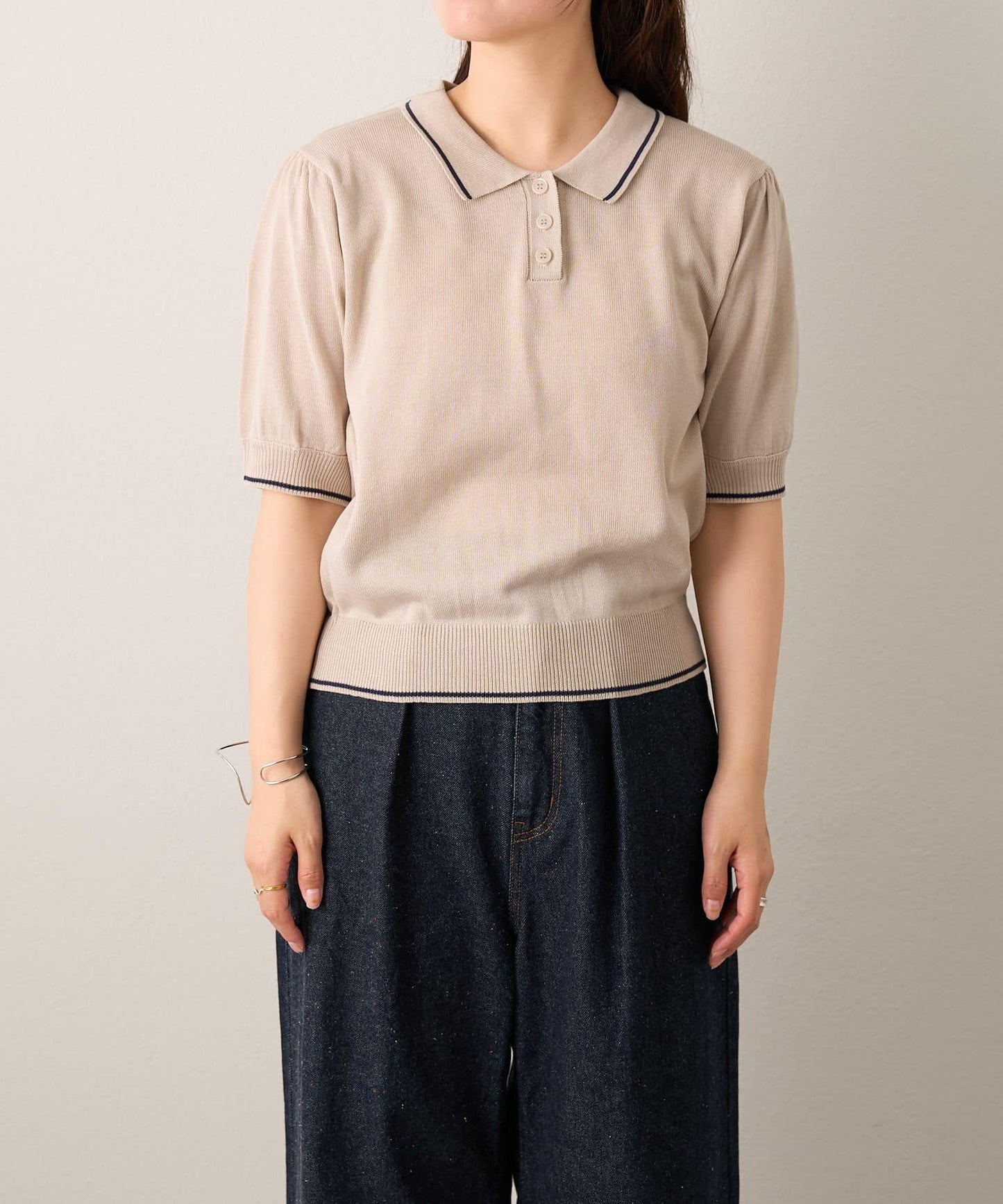 B線針織polo