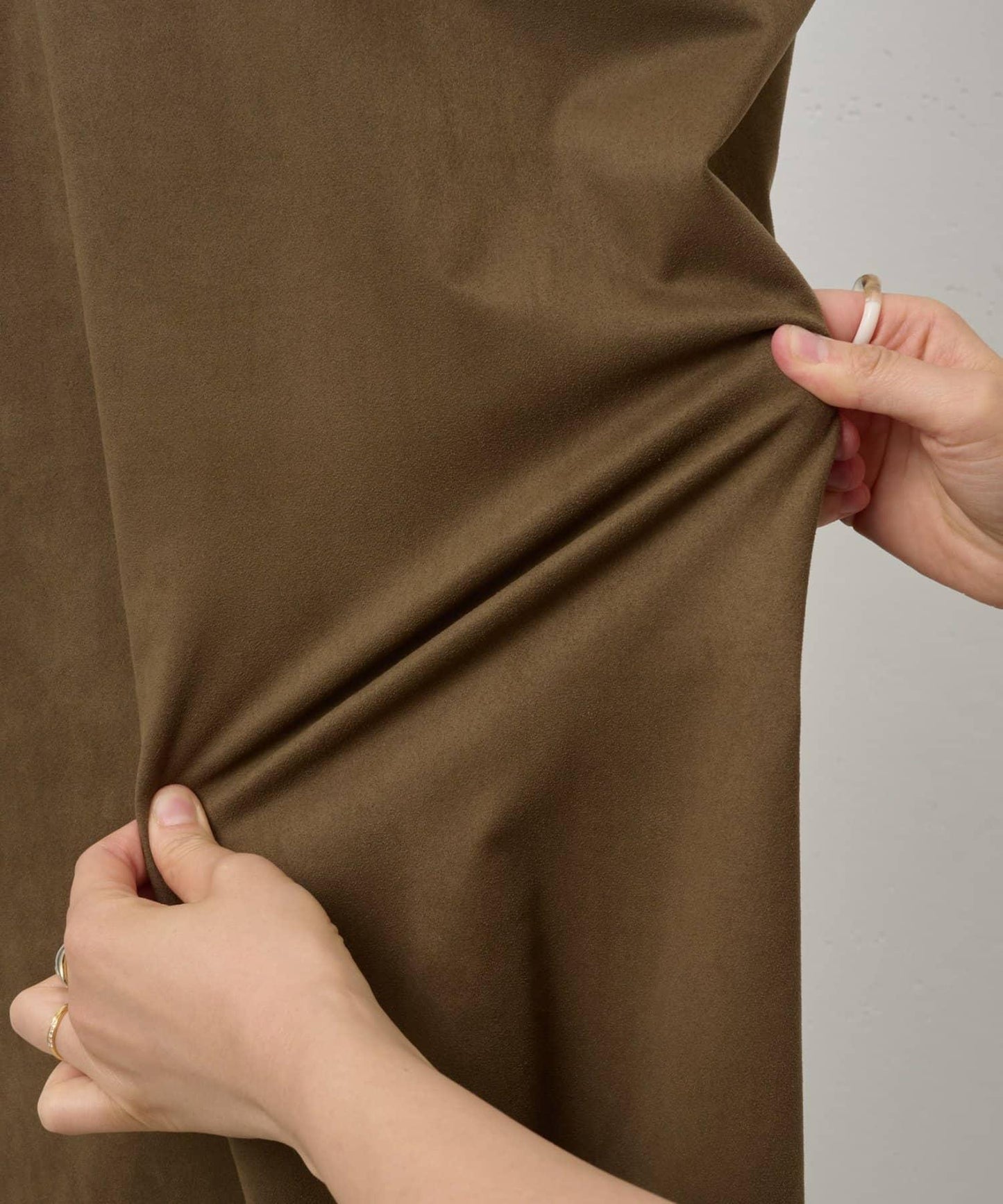 絨面拼接尾巴半身裙