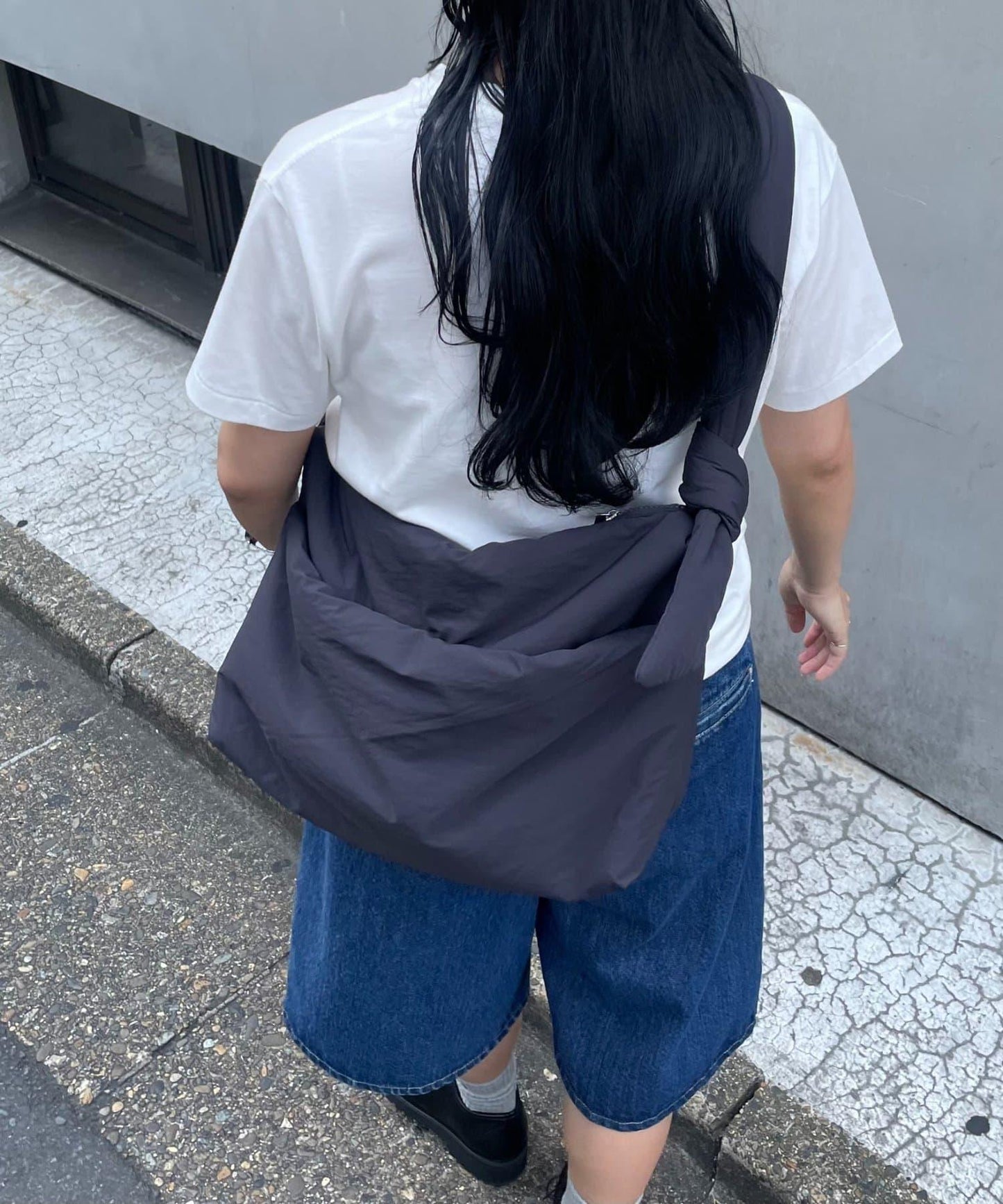 尼龍中空軟長方形包
