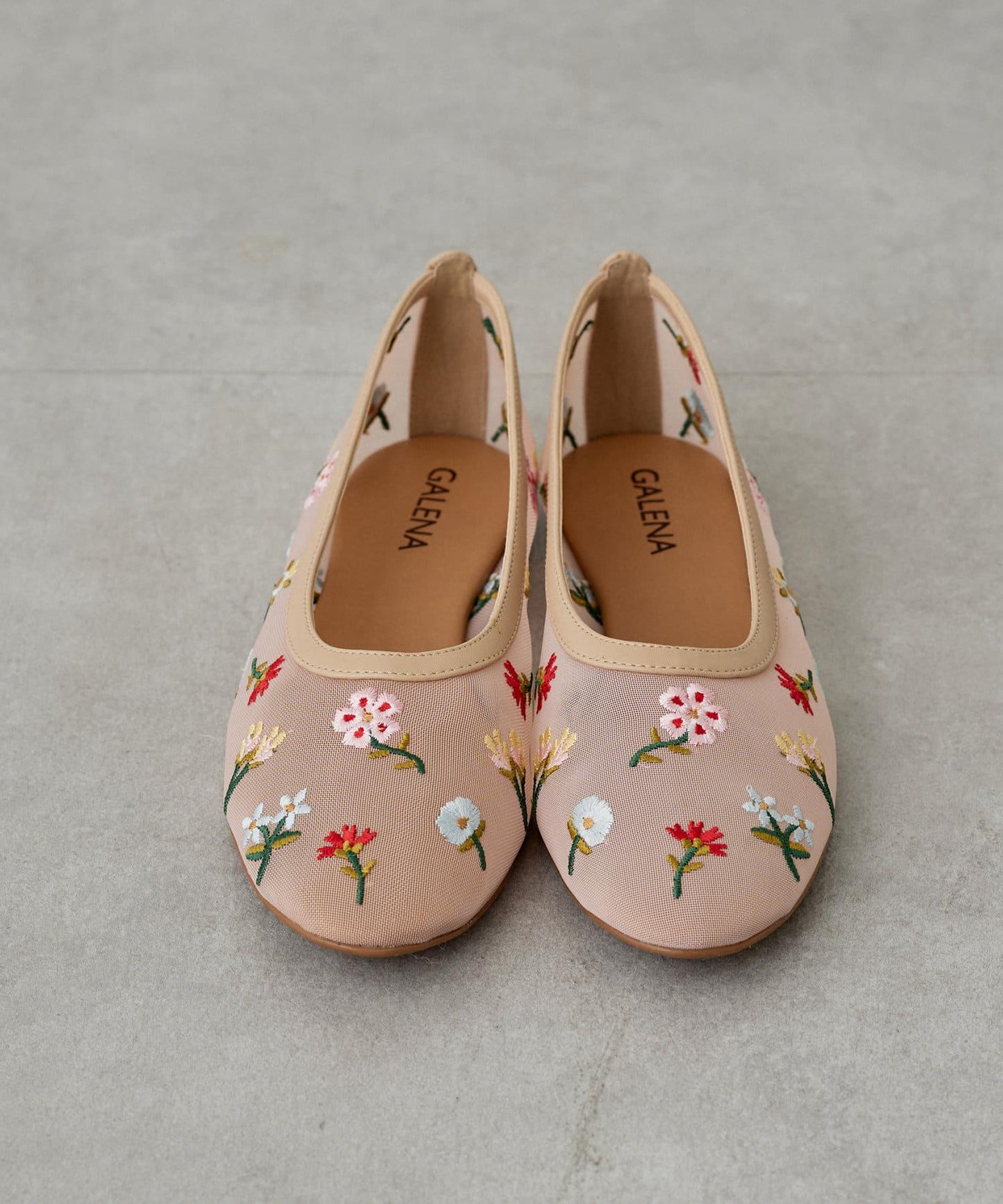 【GALENA/嘉莉娜】花朵刺繡高跟鞋