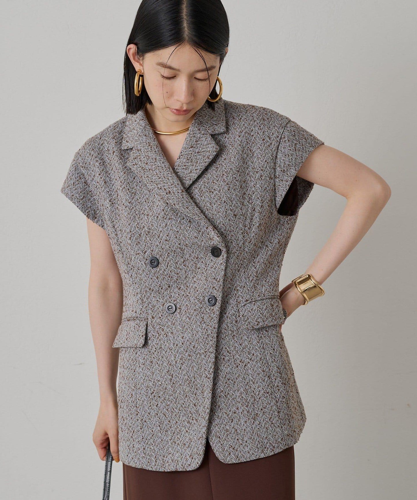 【Loungedress】無袖西裝馬甲