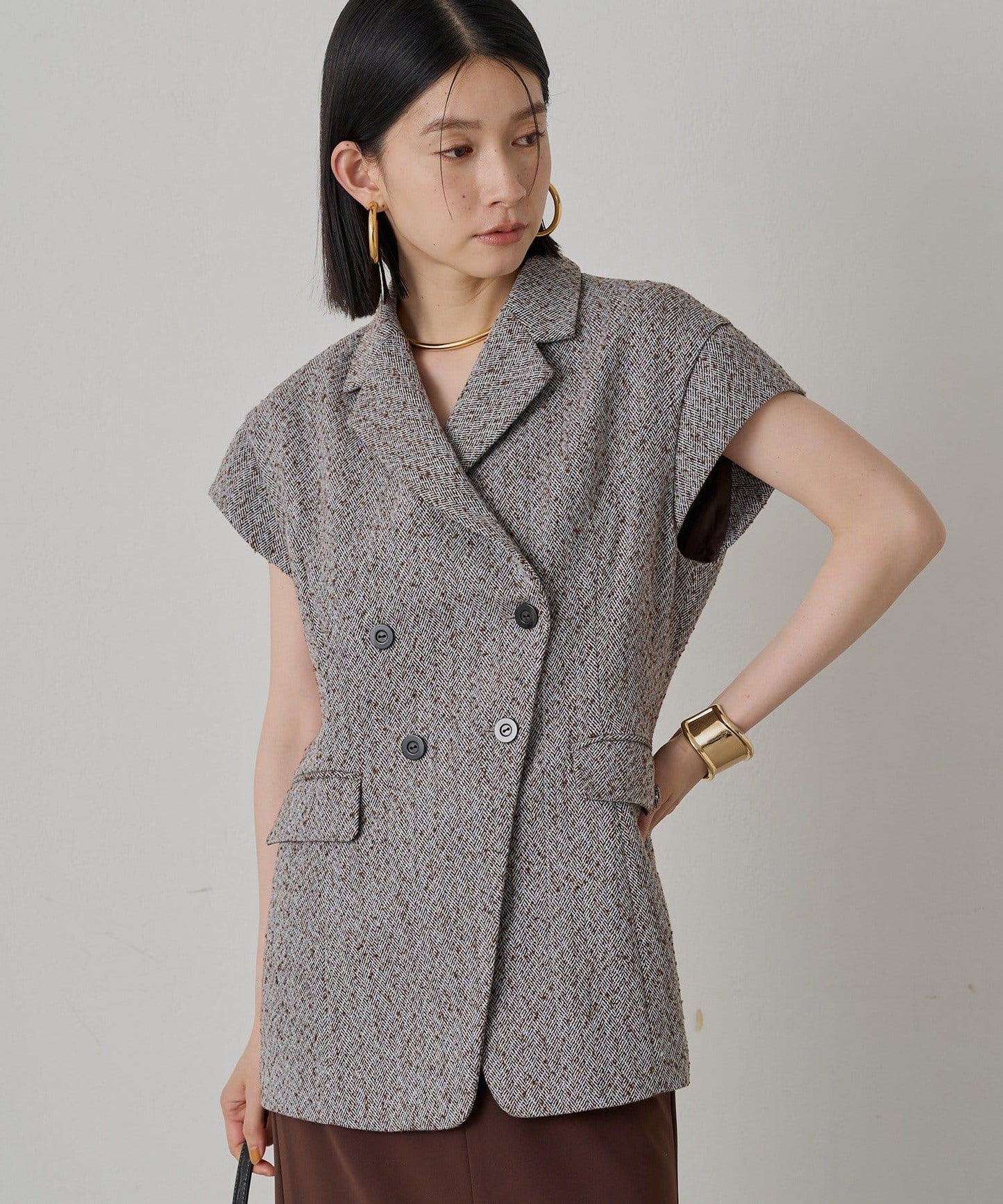 【Loungedress】無袖西裝馬甲