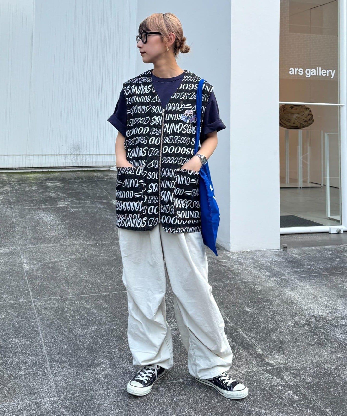 【CIAOPANIC TYPY】【SG】牛仔全印花標誌馬甲