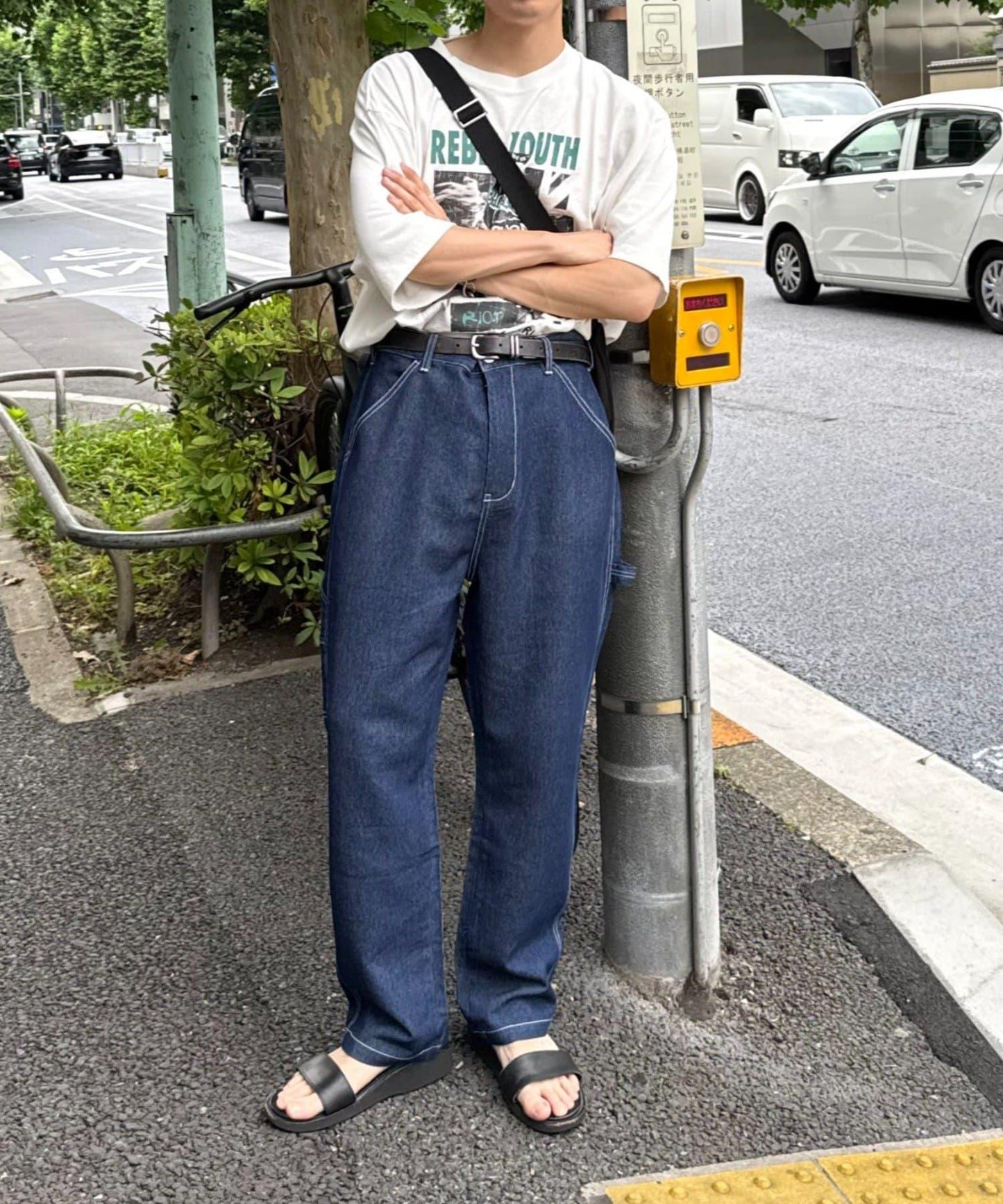 【夏季清涼◎】【TYPYDENIM】網眼牛仔工裝褲