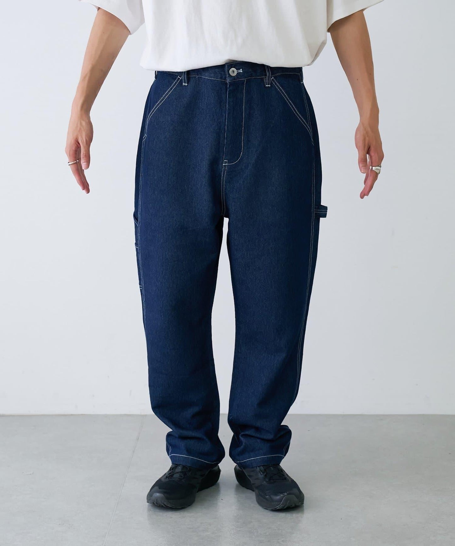 【夏季清涼◎】【TYPYDENIM】網眼牛仔工裝褲
