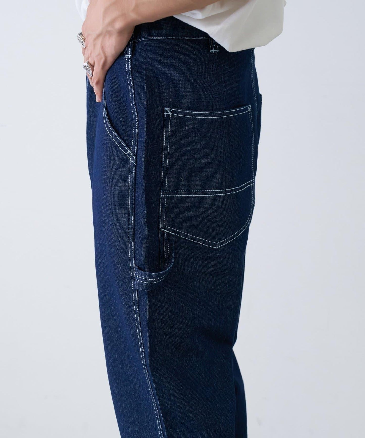 【夏季清涼◎】【TYPYDENIM】網眼牛仔工裝褲