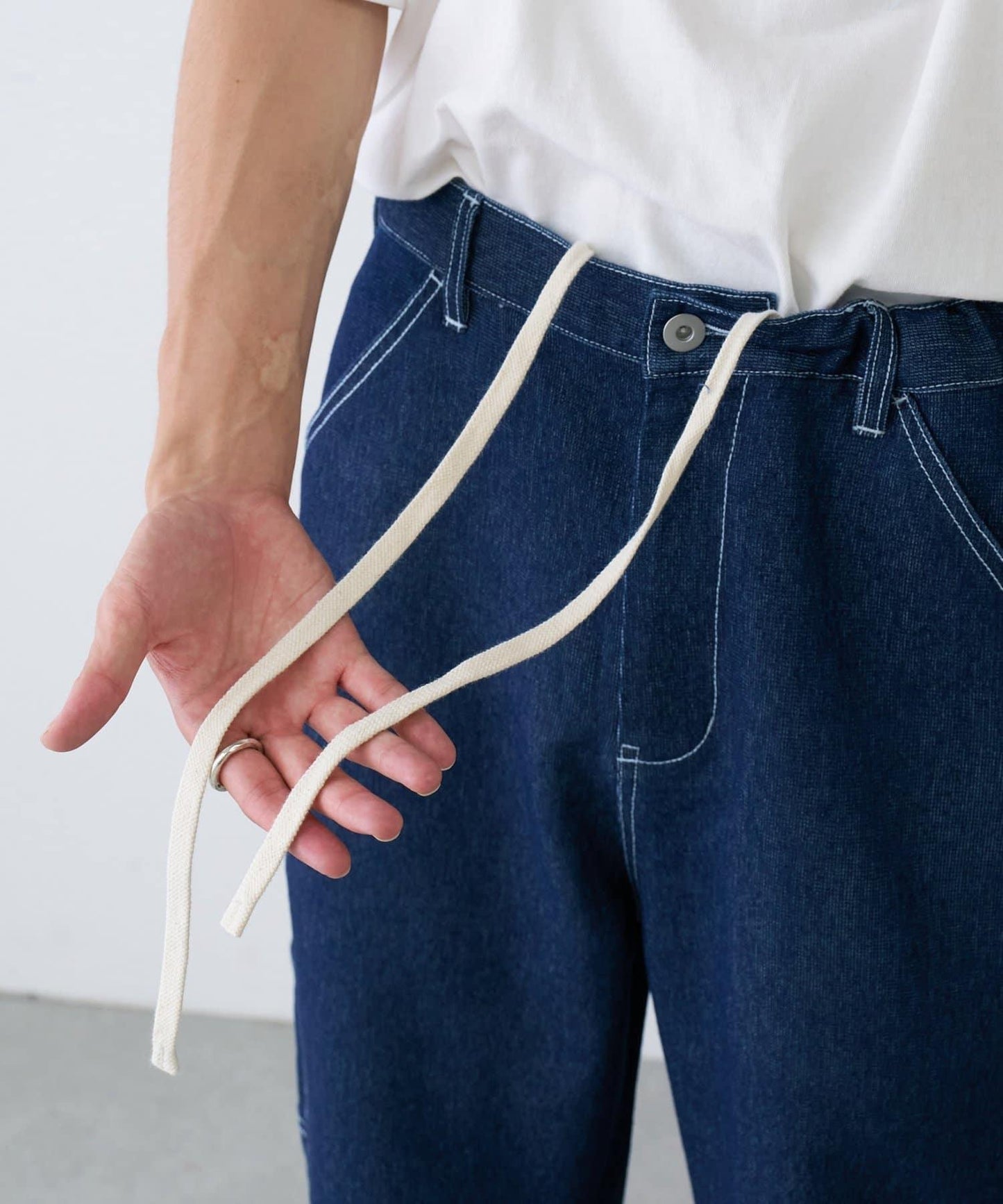 【夏季清涼◎】【TYPYDENIM】網眼牛仔工裝褲