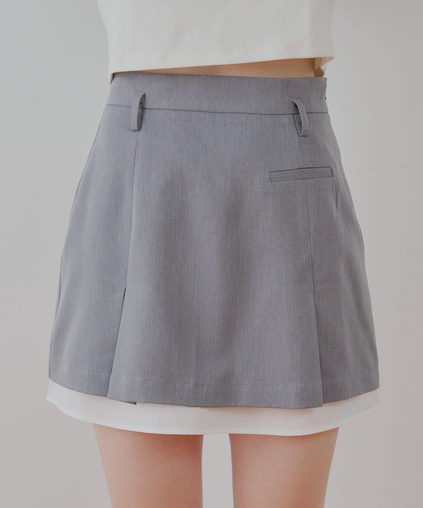 Chico 層次設計百褶迷你半身裙