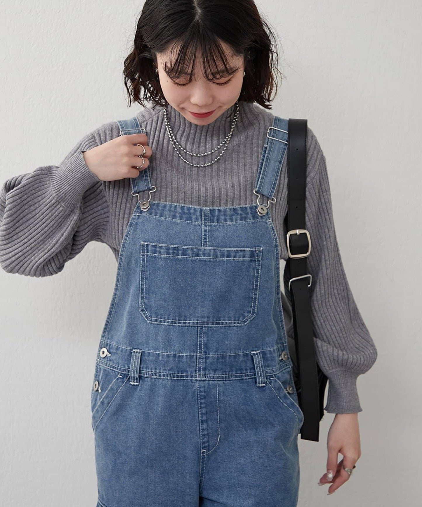 瓶領條紋套頭衫