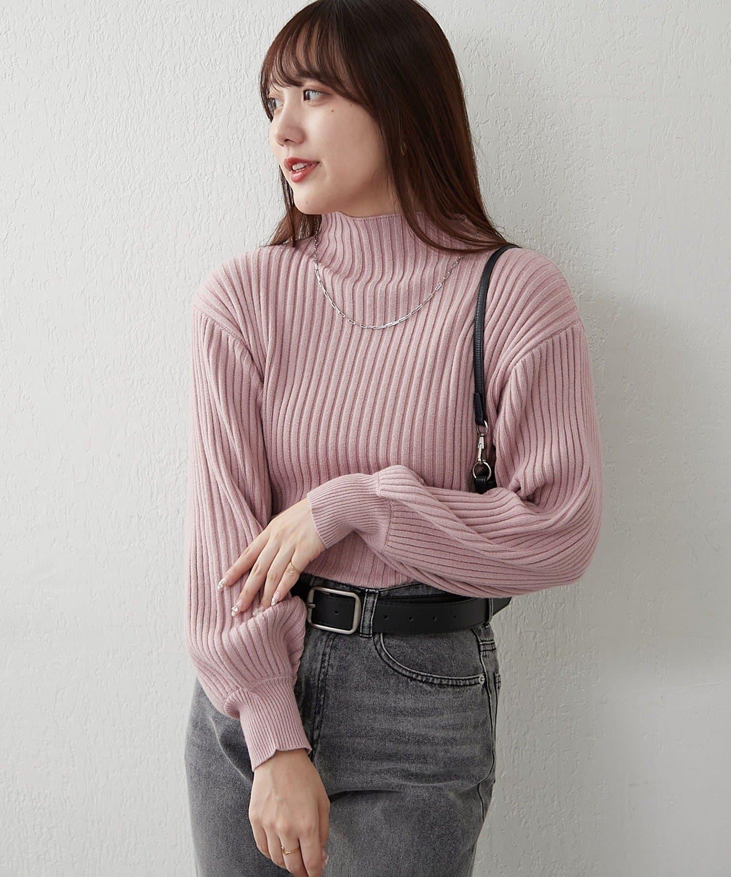 瓶領條紋套頭衫