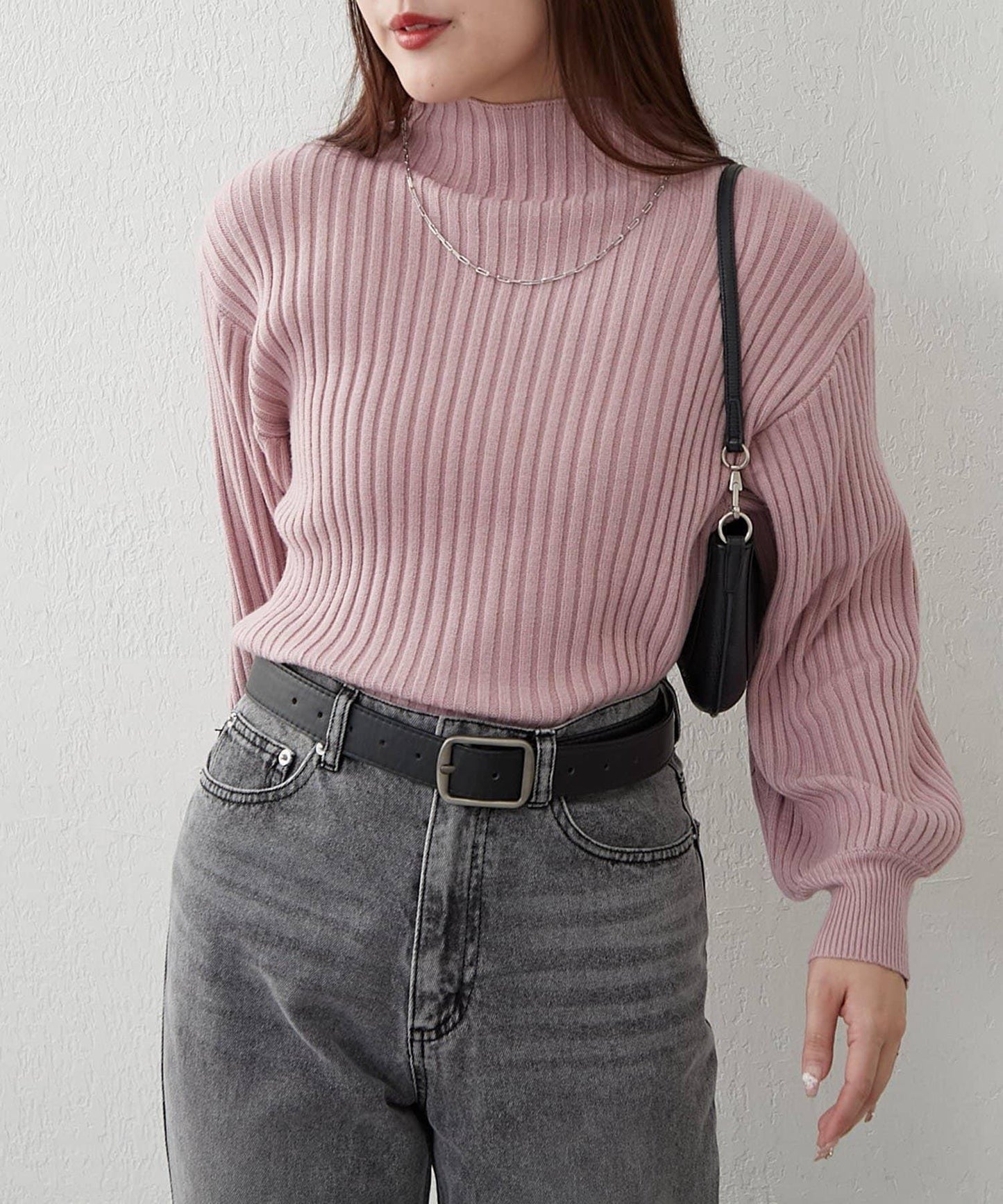 瓶領條紋套頭衫