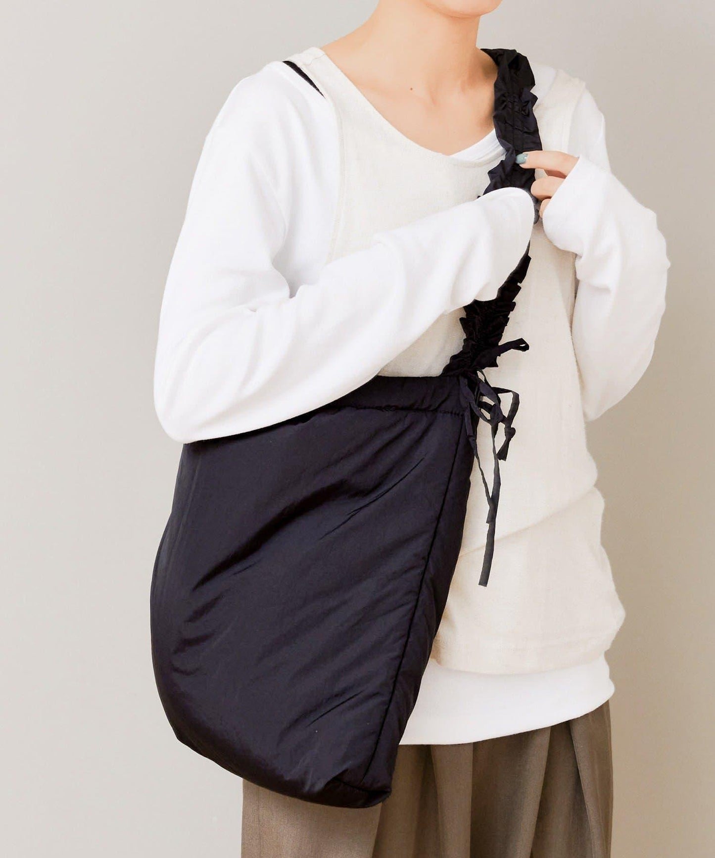 《WEB先行販売》ショルダーくしゅくしゅバッグ