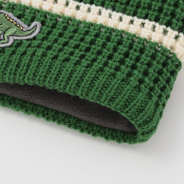 恐龍刺繡貼布雙面圍脖