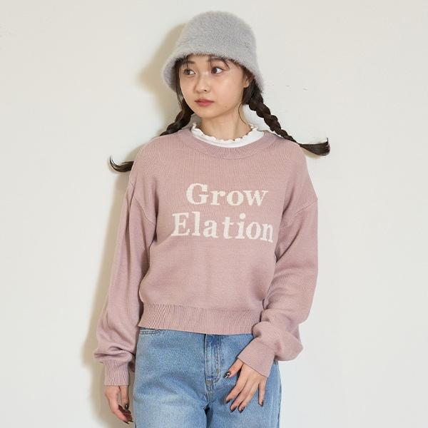 【GOODPRICE】提花短款針織衫