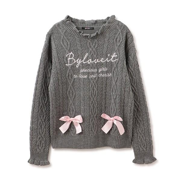 麻花編織LOGO針織衫