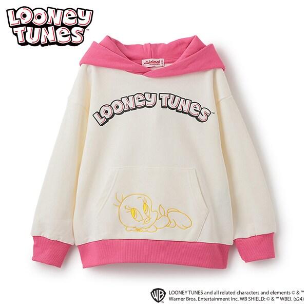 【LOONEY TUNES】拼色連帽衛衣