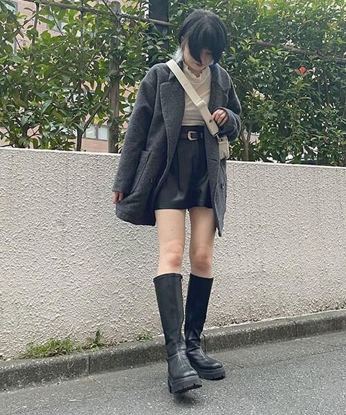 仿羊毛夾克大衣【韓國時尚】