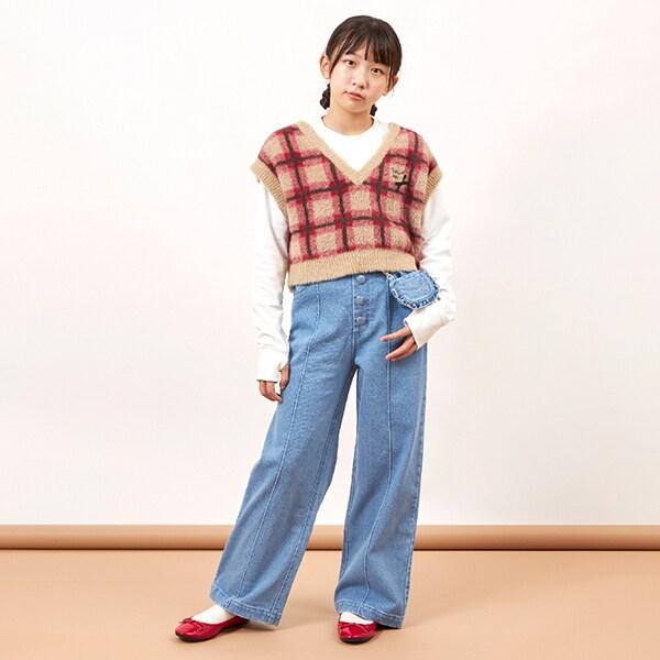 troislapins 可水洗馬甲&T恤套裝(140~160)